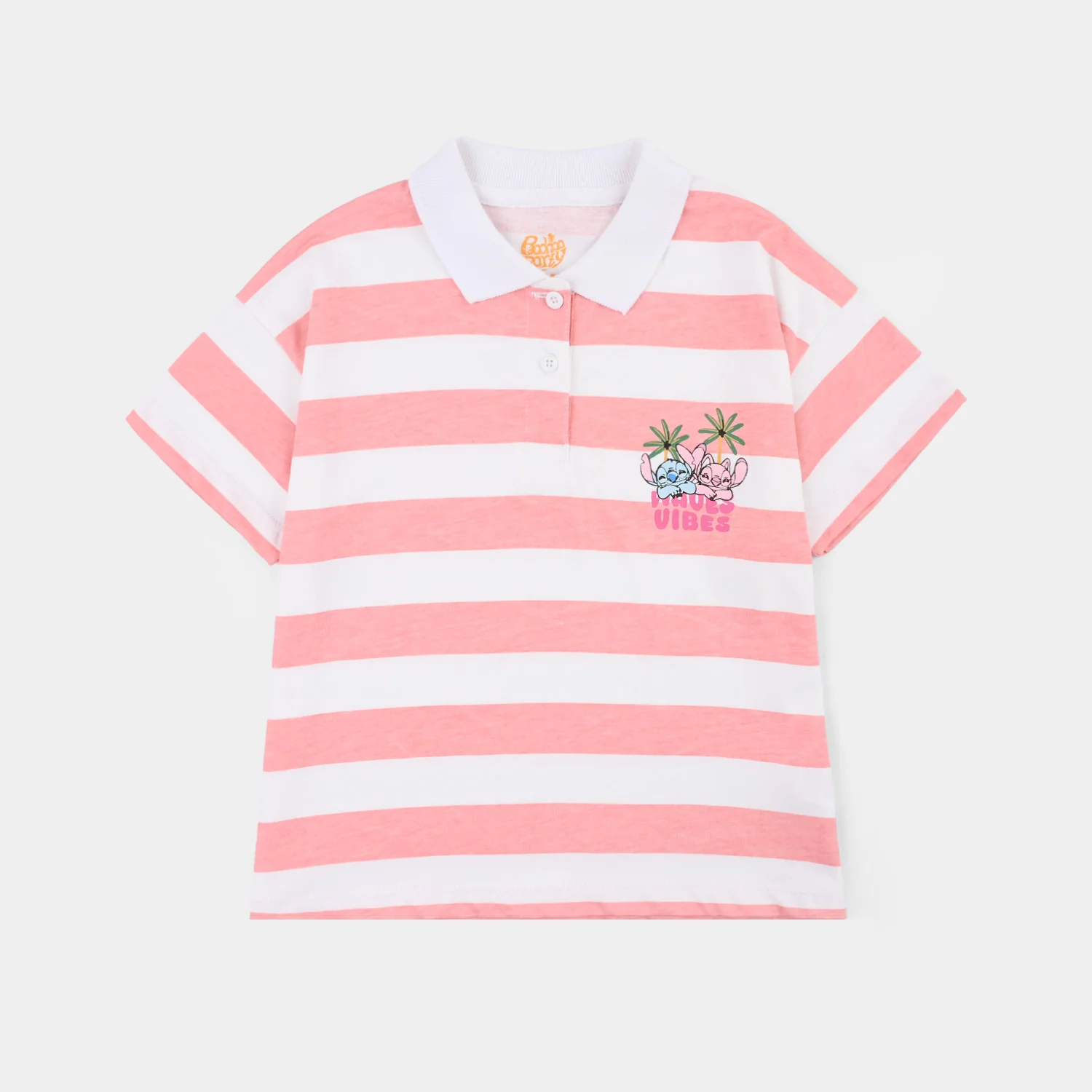 Girls Jersey/Terry T-Shirt Waves Vibes