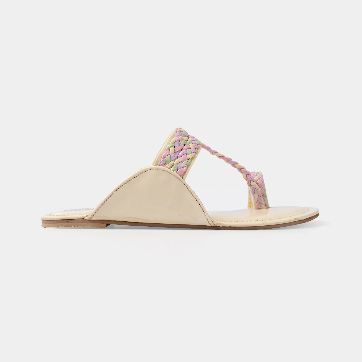 Girls Kolhapuri MT-09-BEIGE - Image 4