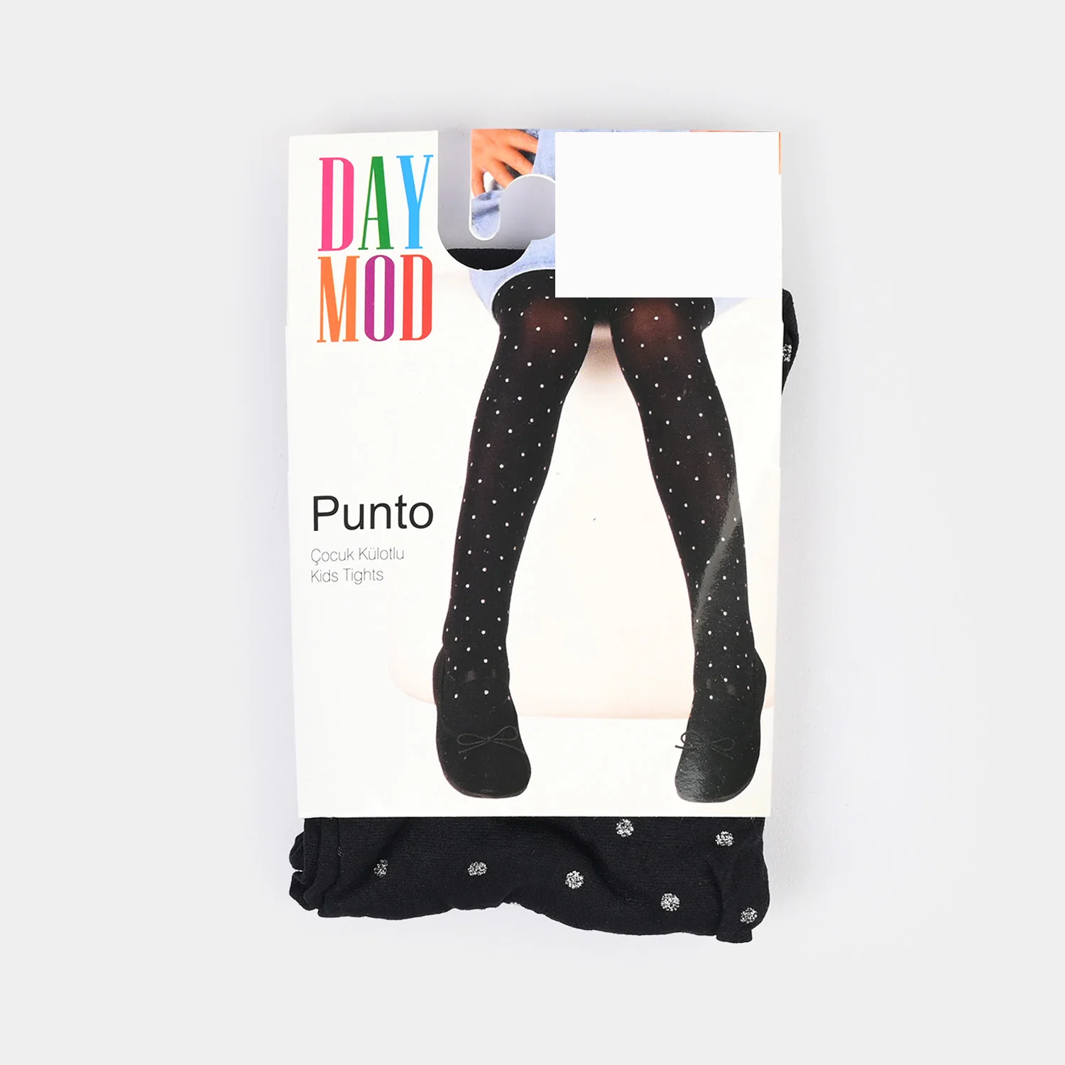 Girls Leggings (Punto) - Black - Image 3