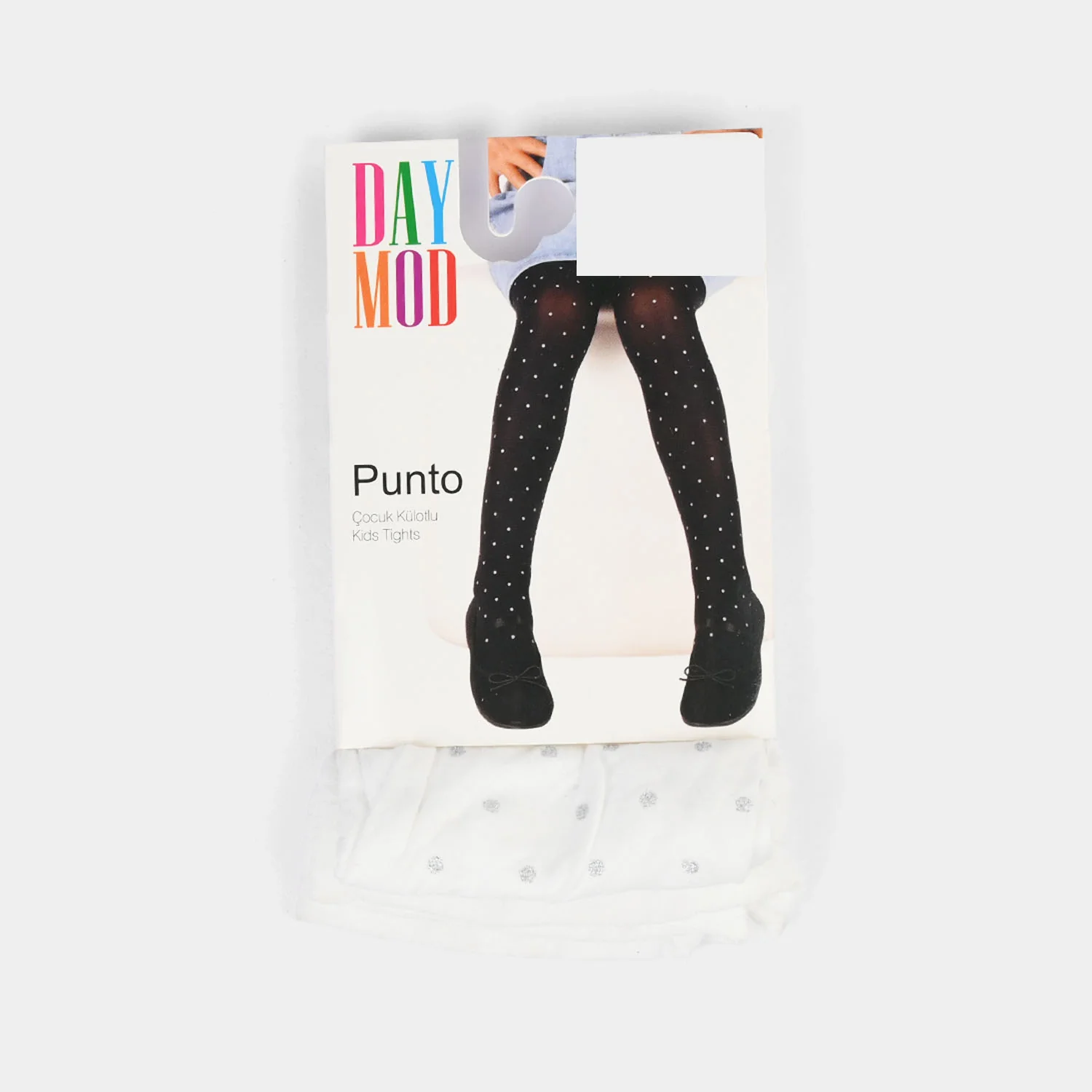 Girls Leggings (Punto) - White - Image 3
