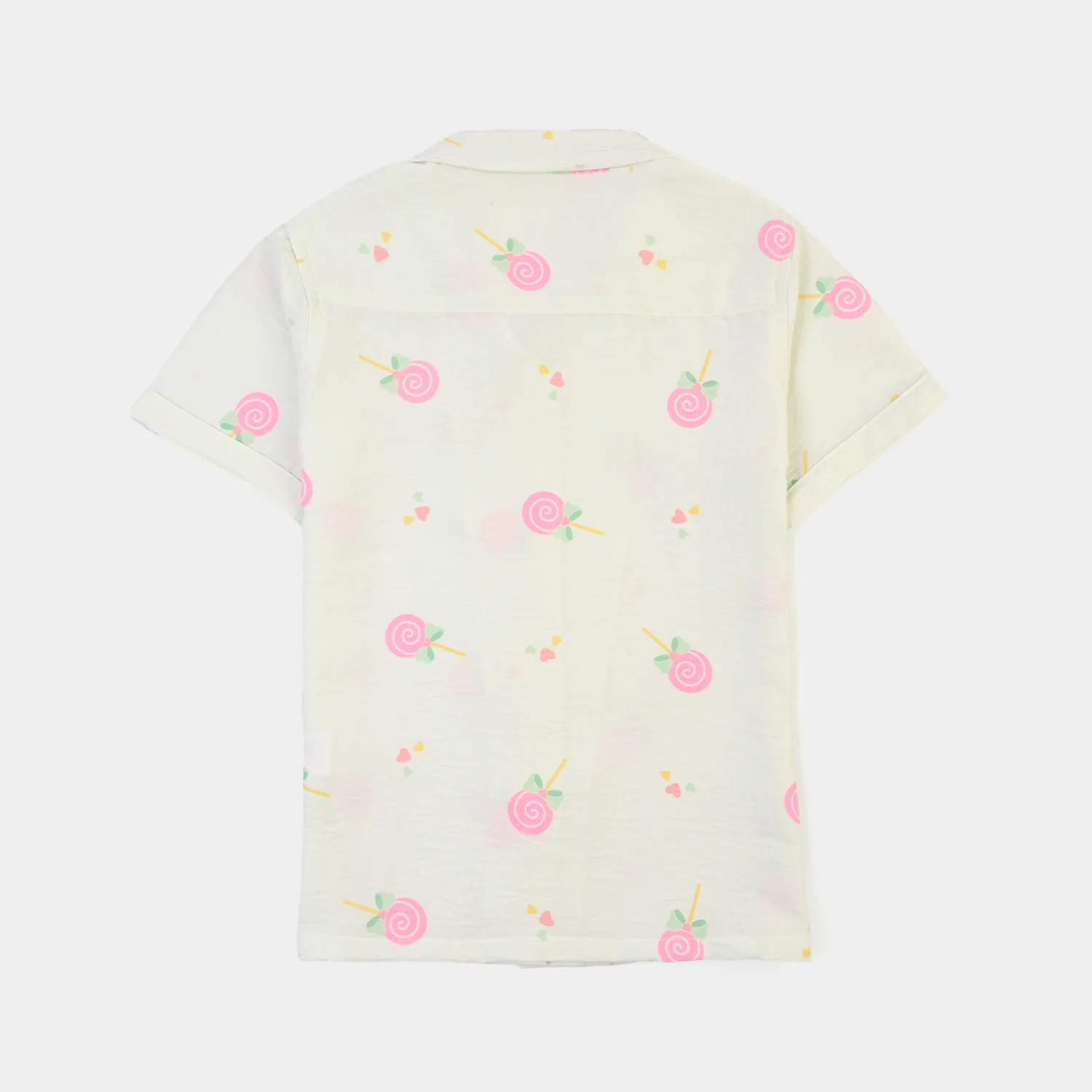 Girls Linen Viscose Nightwear-Heart & Bow - Image 5