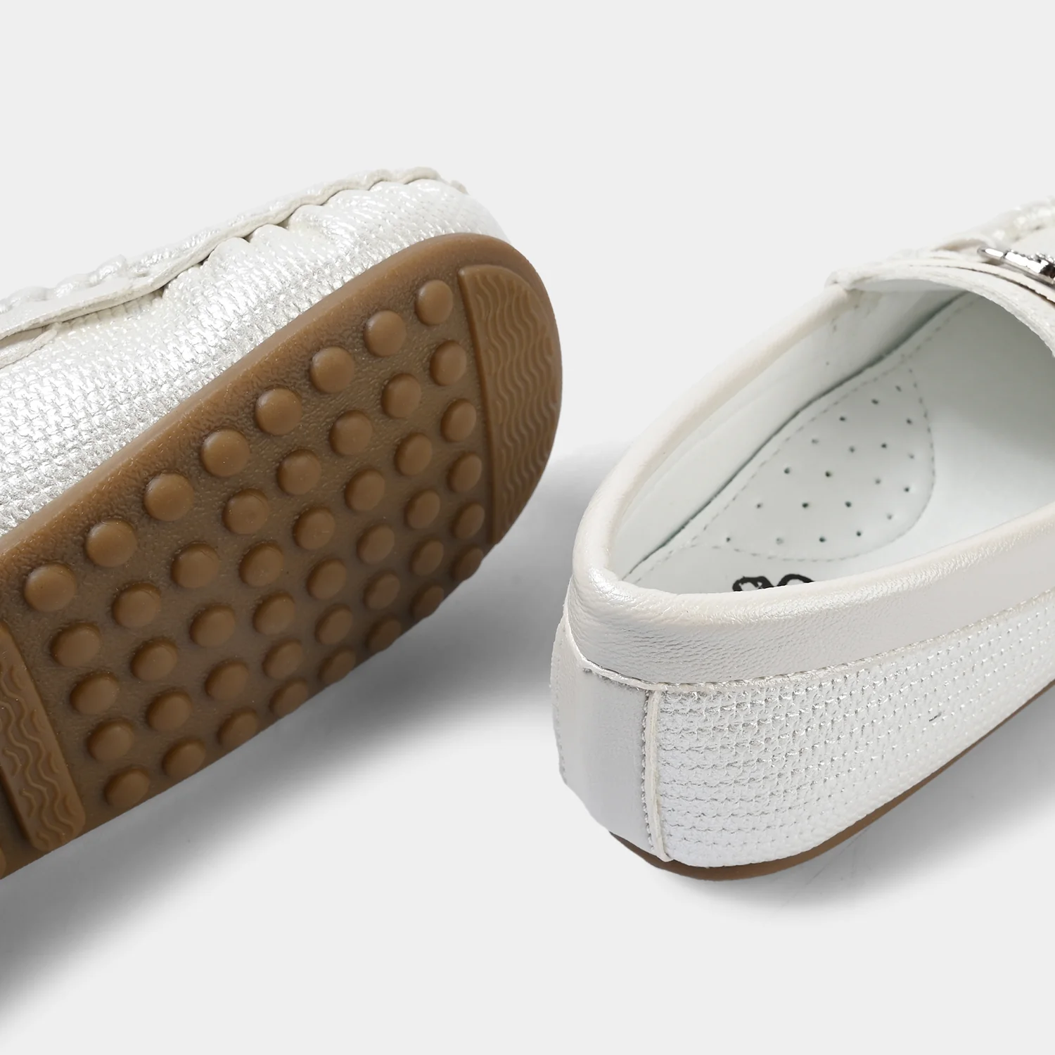 Girls Loafer H502-GR2-SILVER - Image 2
