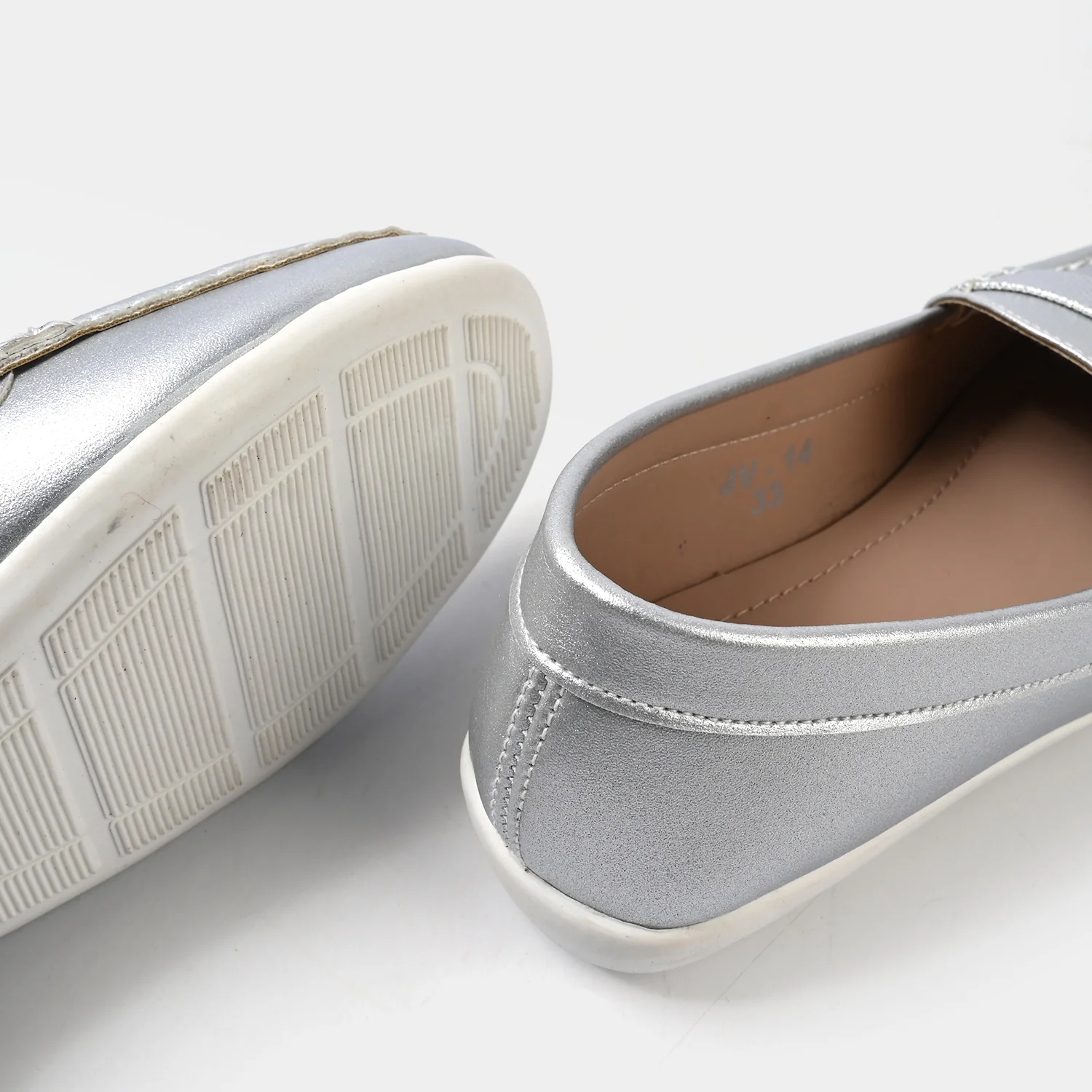 Girls Loafer JV-14-SILVER - Image 2