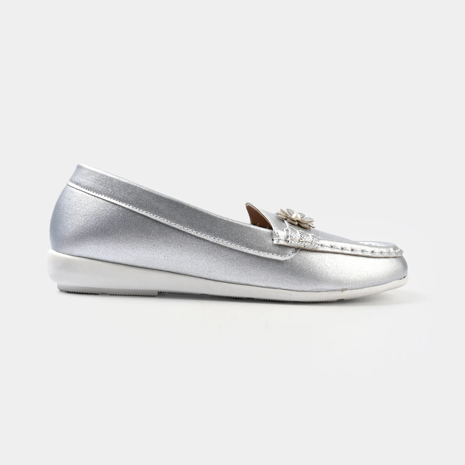 Girls Loafer JV-14-SILVER - Image 4