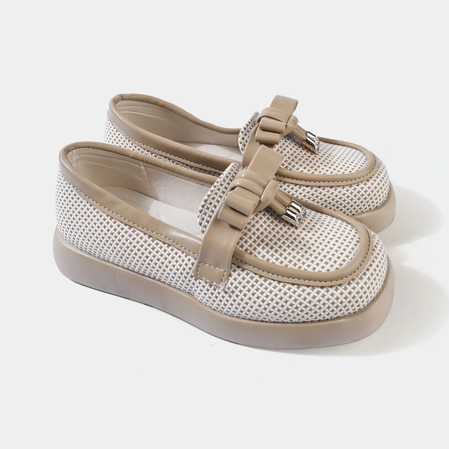 Girls Loafer YY-02-KHAKI - Image 3