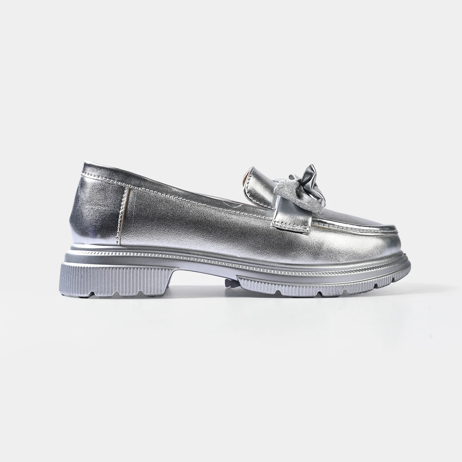 Girls Loafer ZP-104-SILVER - Image 3