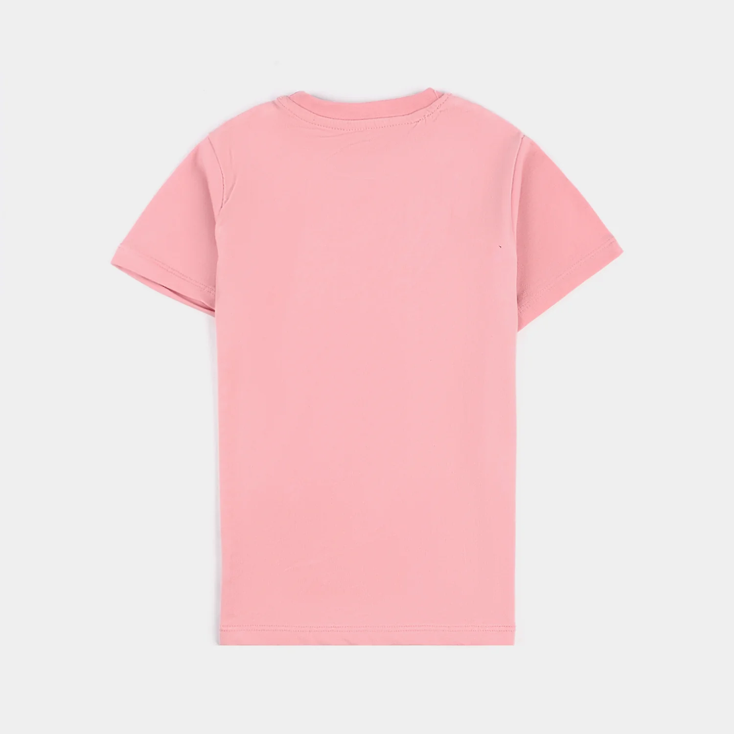 Girls Lycra Jersey Basic T-Shirt - Candy Pink - Image 3