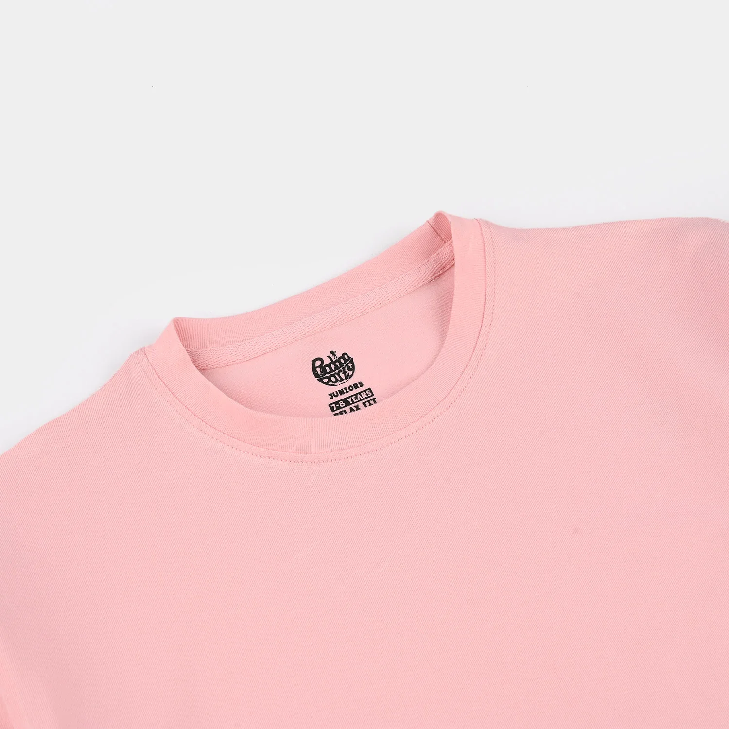 Girls Lycra Jersey Basic T-Shirt - Pink - Image 2