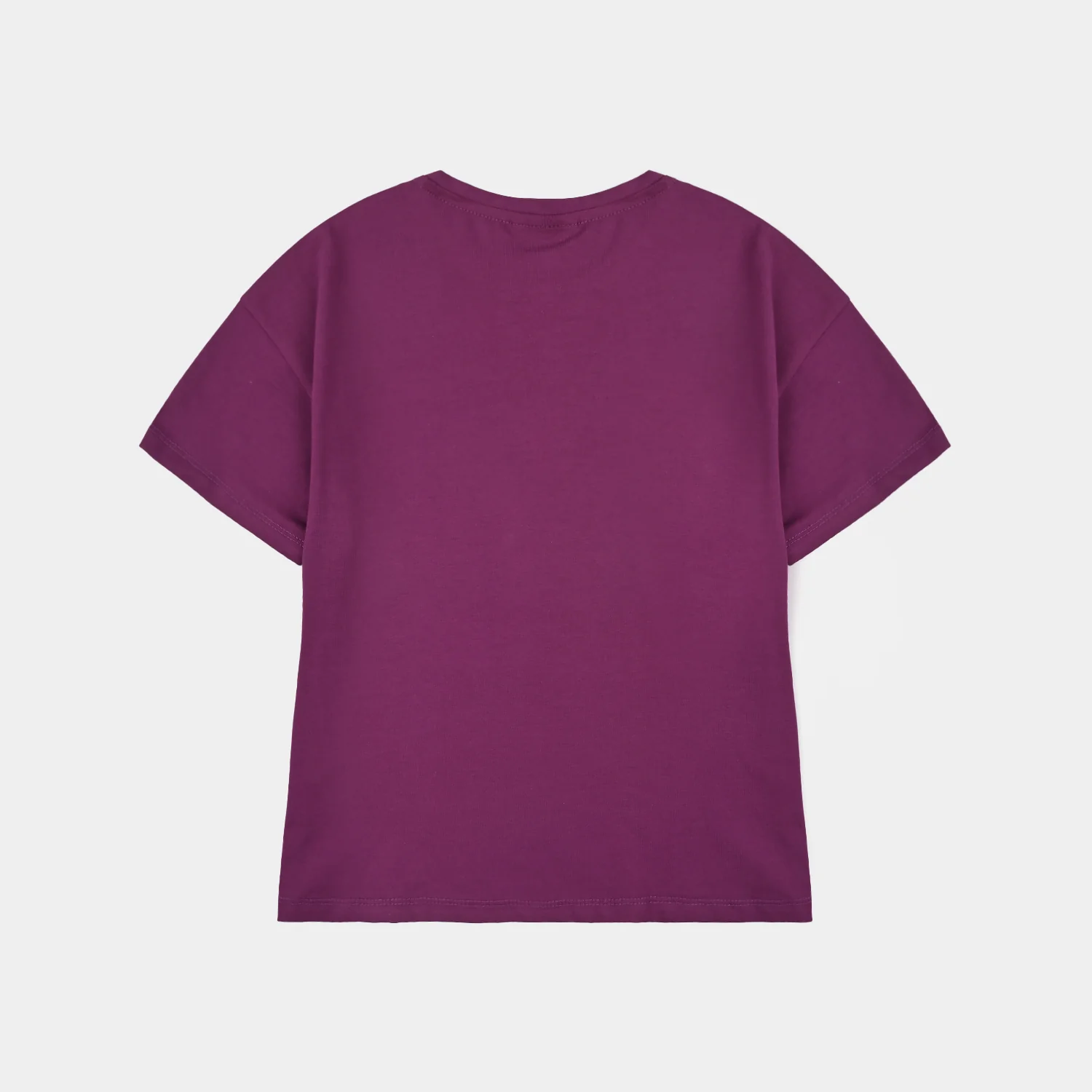 Girls Lycra Jersey T-Shirt Love-Purple - Image 7