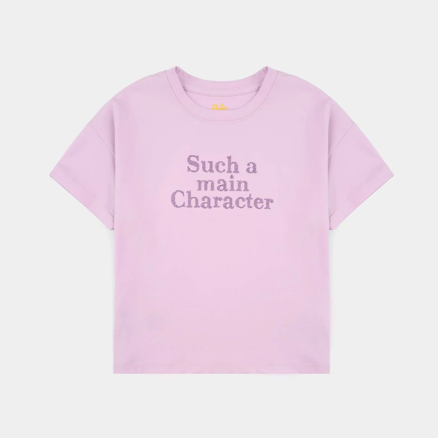 Girls Lycra Jersey T-Shirt (Pearl Bow) - Purple