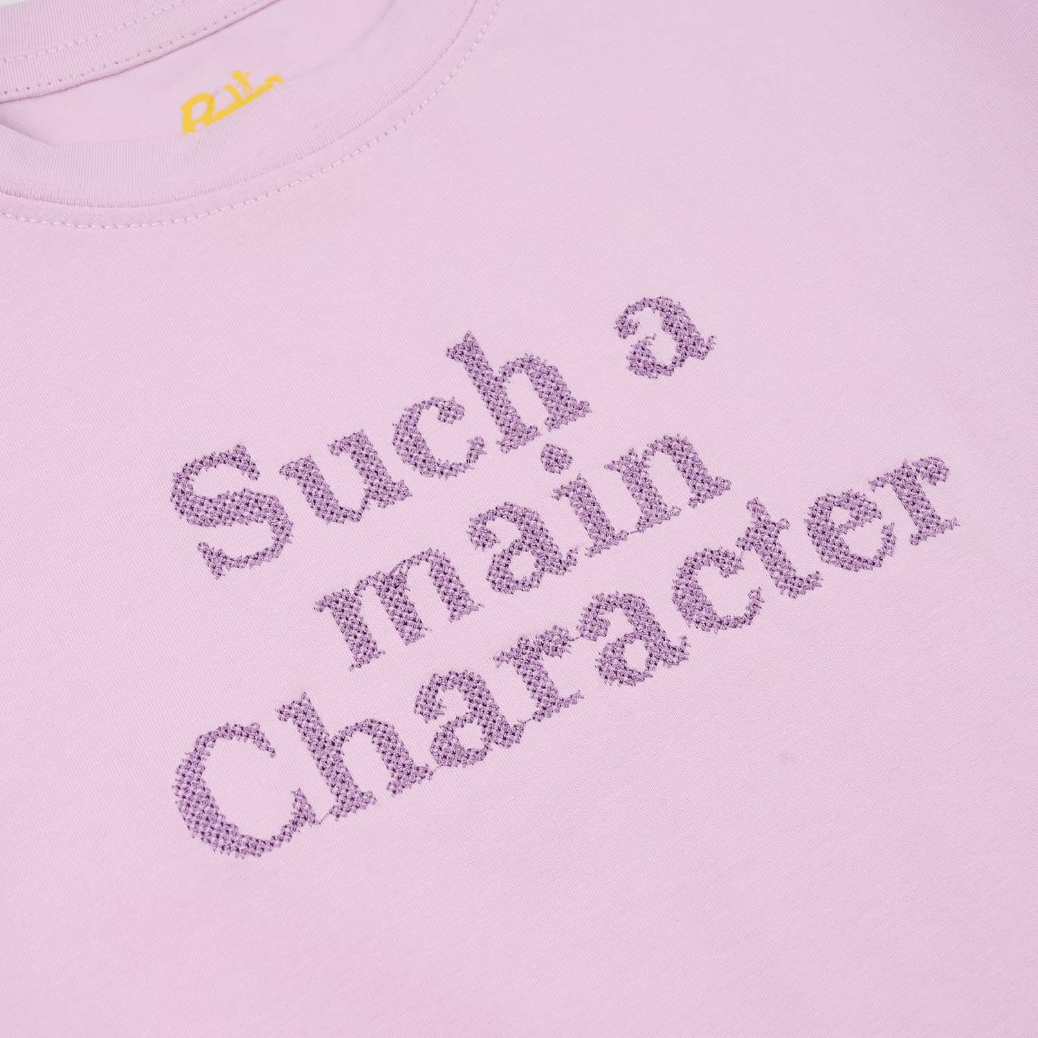 Girls Lycra Jersey T-Shirt (Pearl Bow) - Purple - Image 2