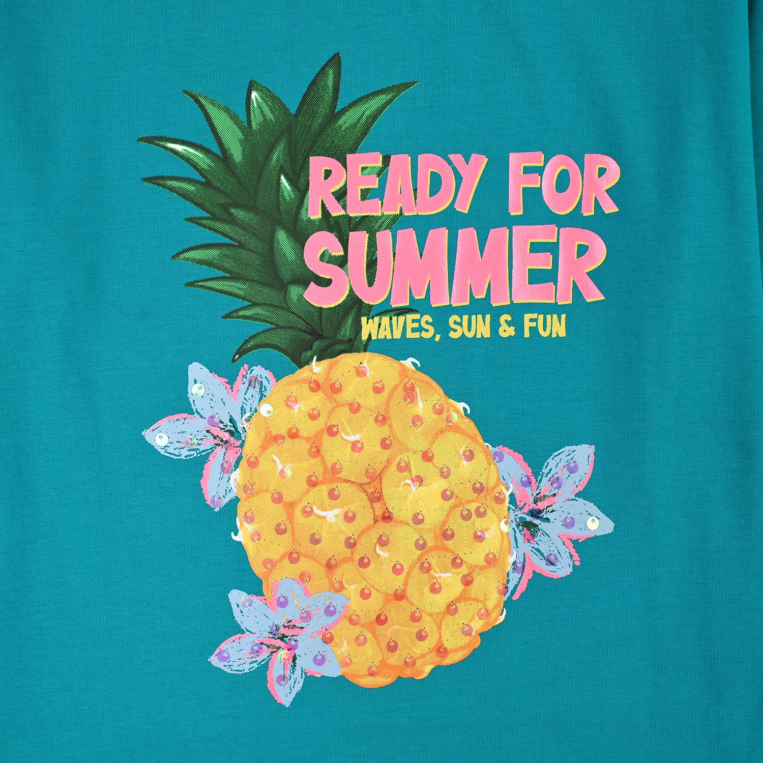 Girls Lycra Jersey T-Shirt Summer-Green - Image 3