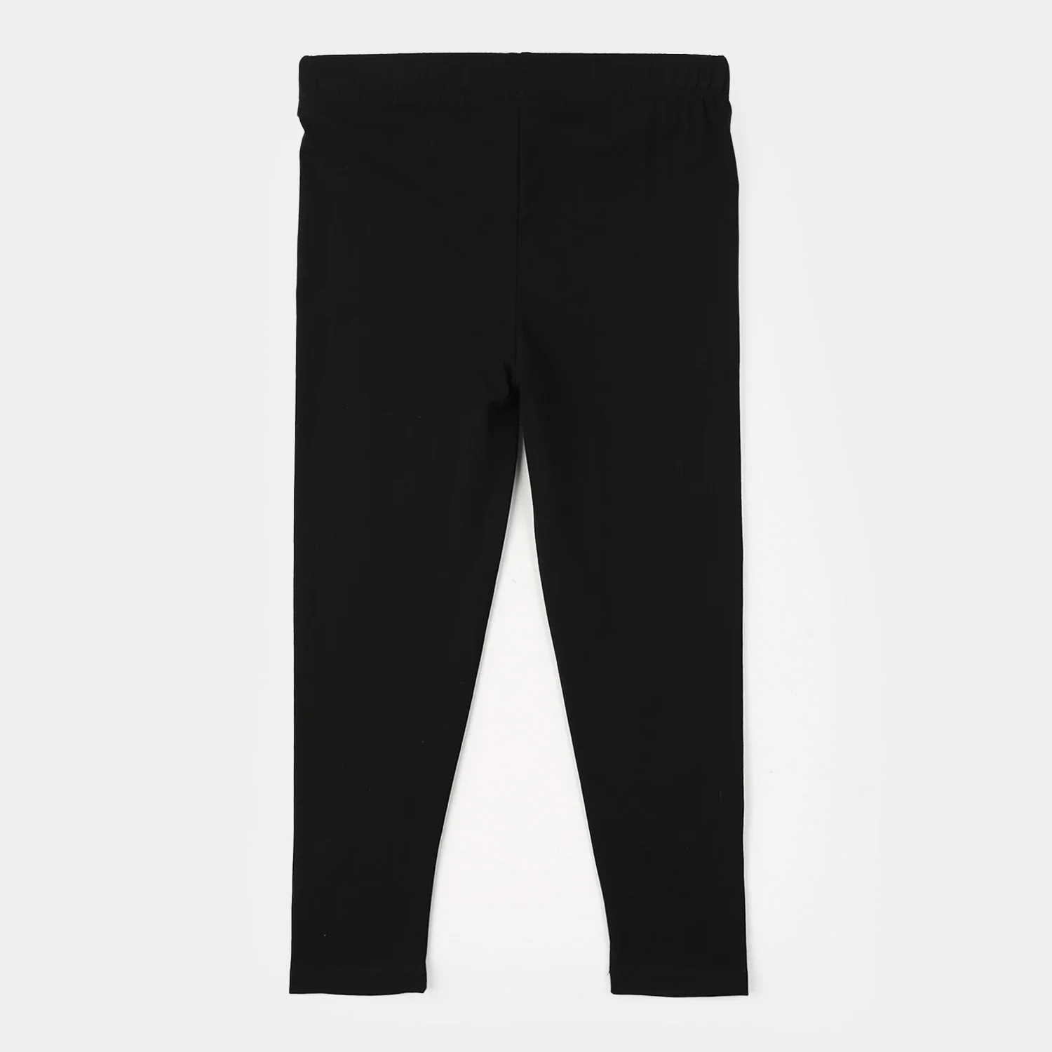 Girls Lycra Jersey Embroidered Tights (Daisy) - Black - Image 4