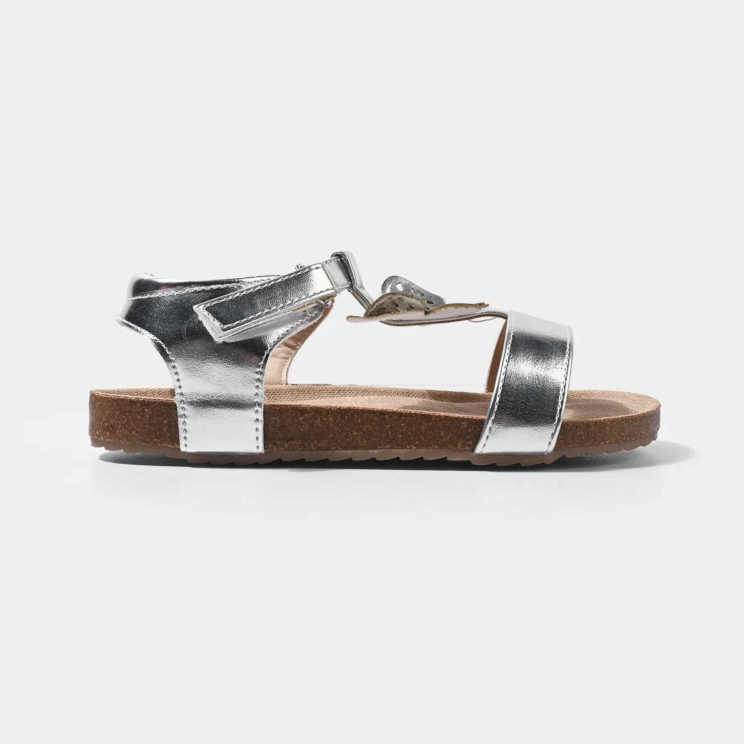 Girls Metallic Butterfly Sandals HY25-002 – Silver - Image 4