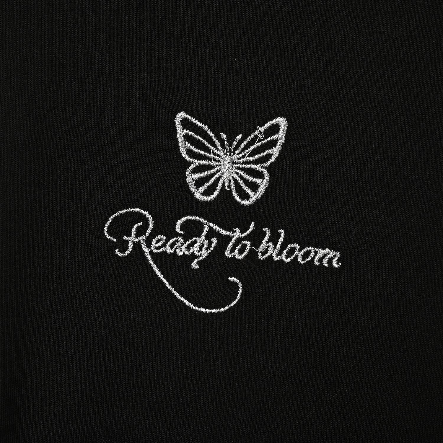 Girls Net Frock Butterfly-BLACK - Image 2