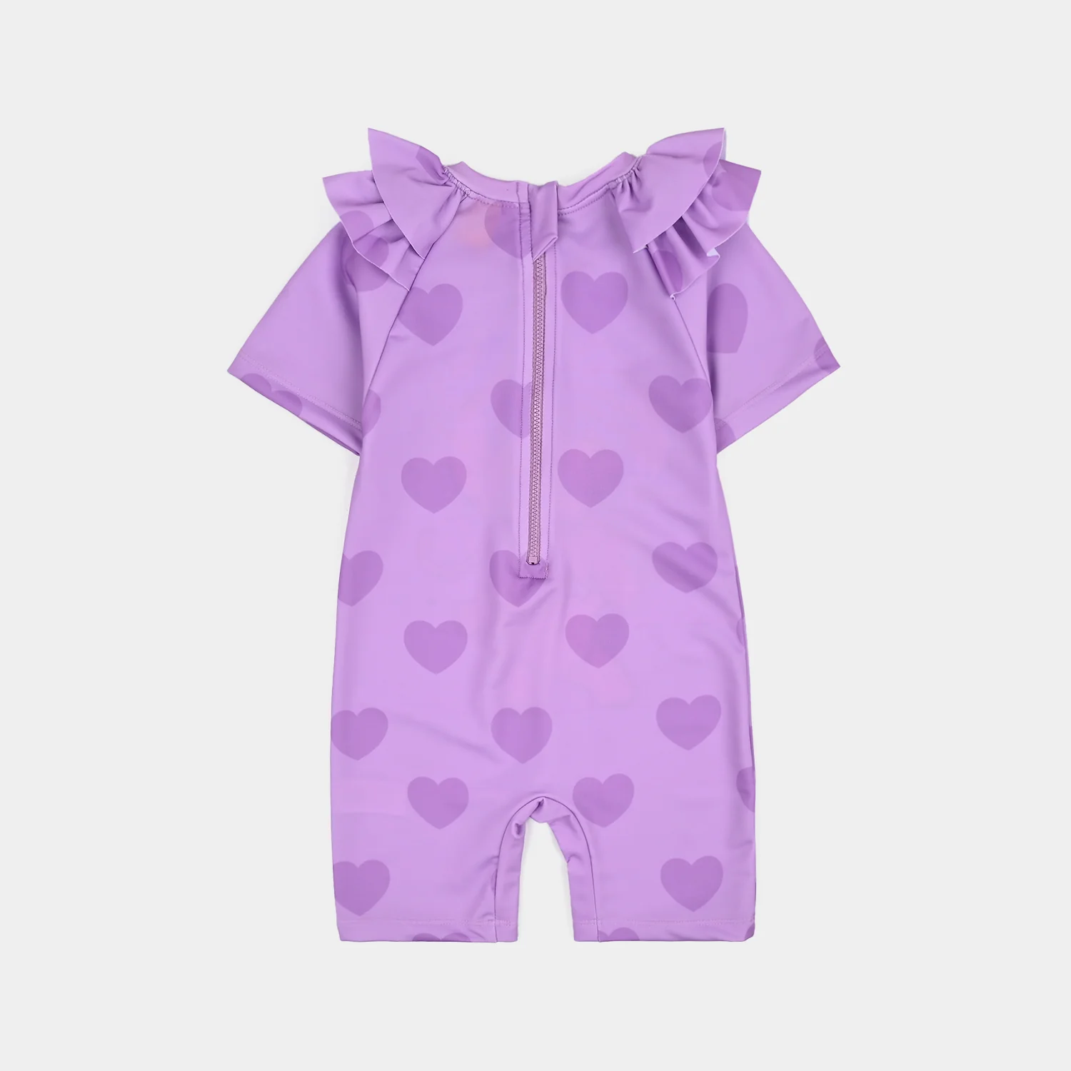 Girls Nylon Swimming Jumper Stitch-Purple - Image 4