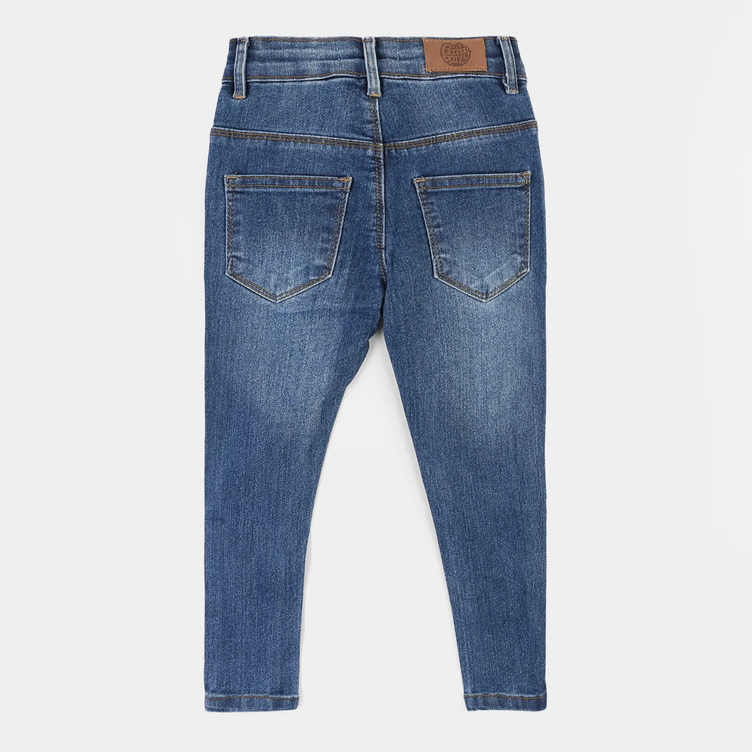 Girls Pants Denim Star Studs-LIGHT BLUE - Image 3