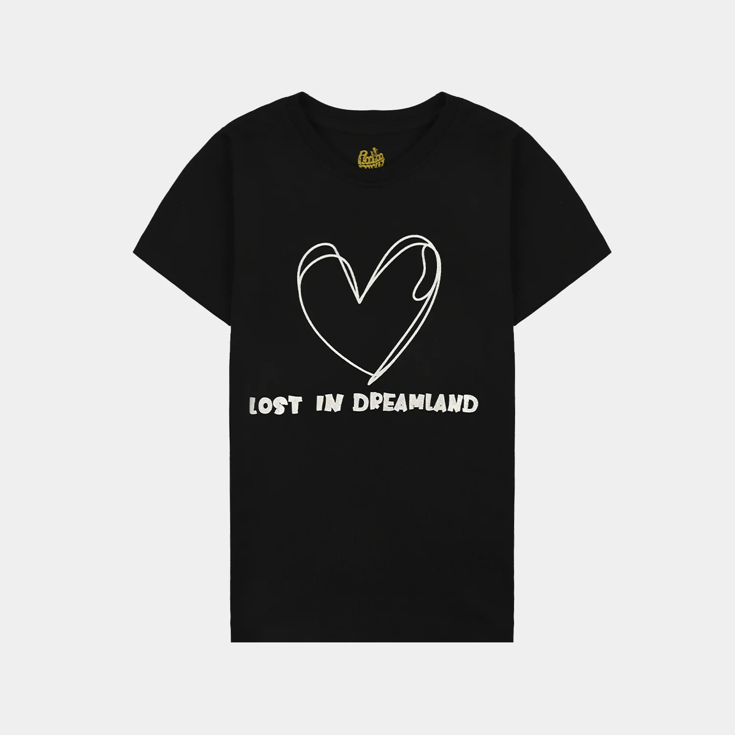 Girls Poly Cotton Jersey Night Suit DREAM land-BLACK - Image 2