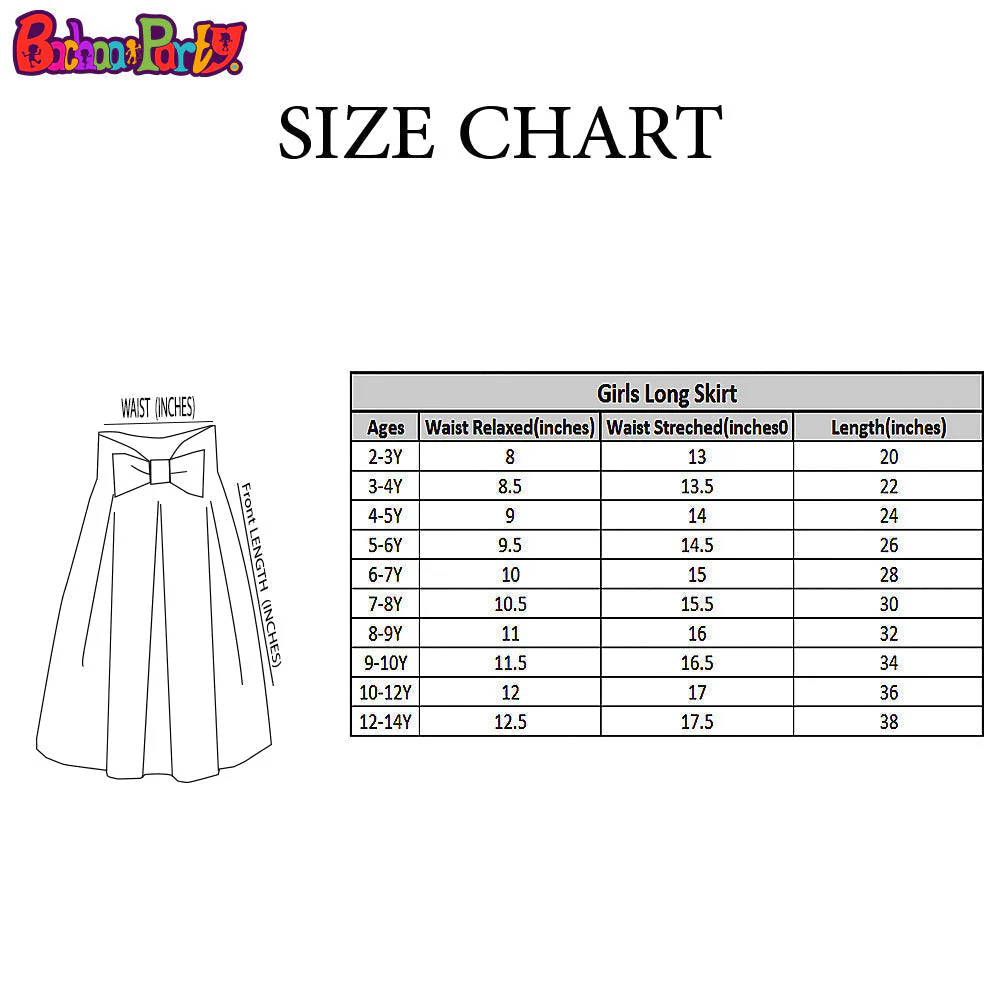 Girls Poly Crinkle Long Skirt Flower - Multi - Image 5