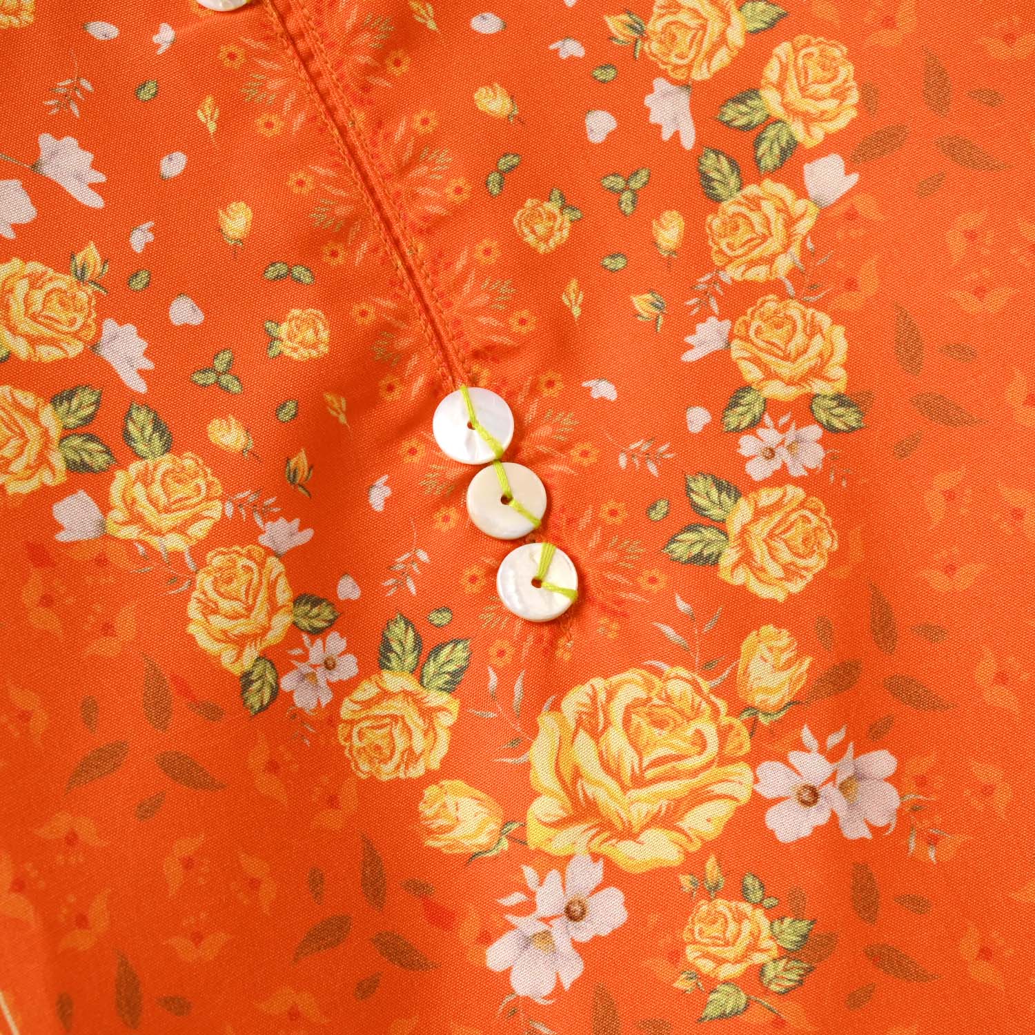 Girls Poly Cambric Printed Kurti - Orange - Image 7
