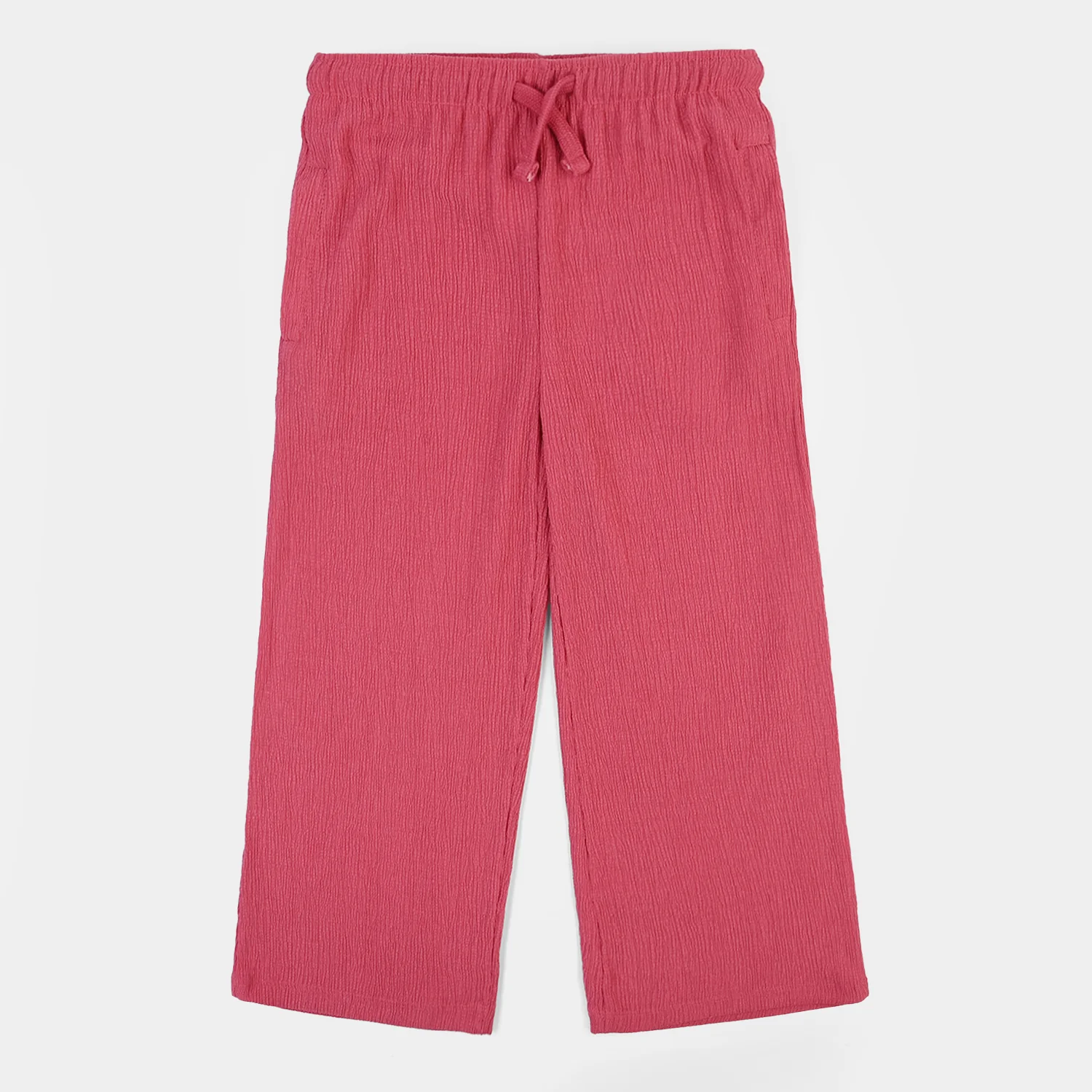 Girls Poly Crinkle 2 Piece suit Unique-Pink - Image 12