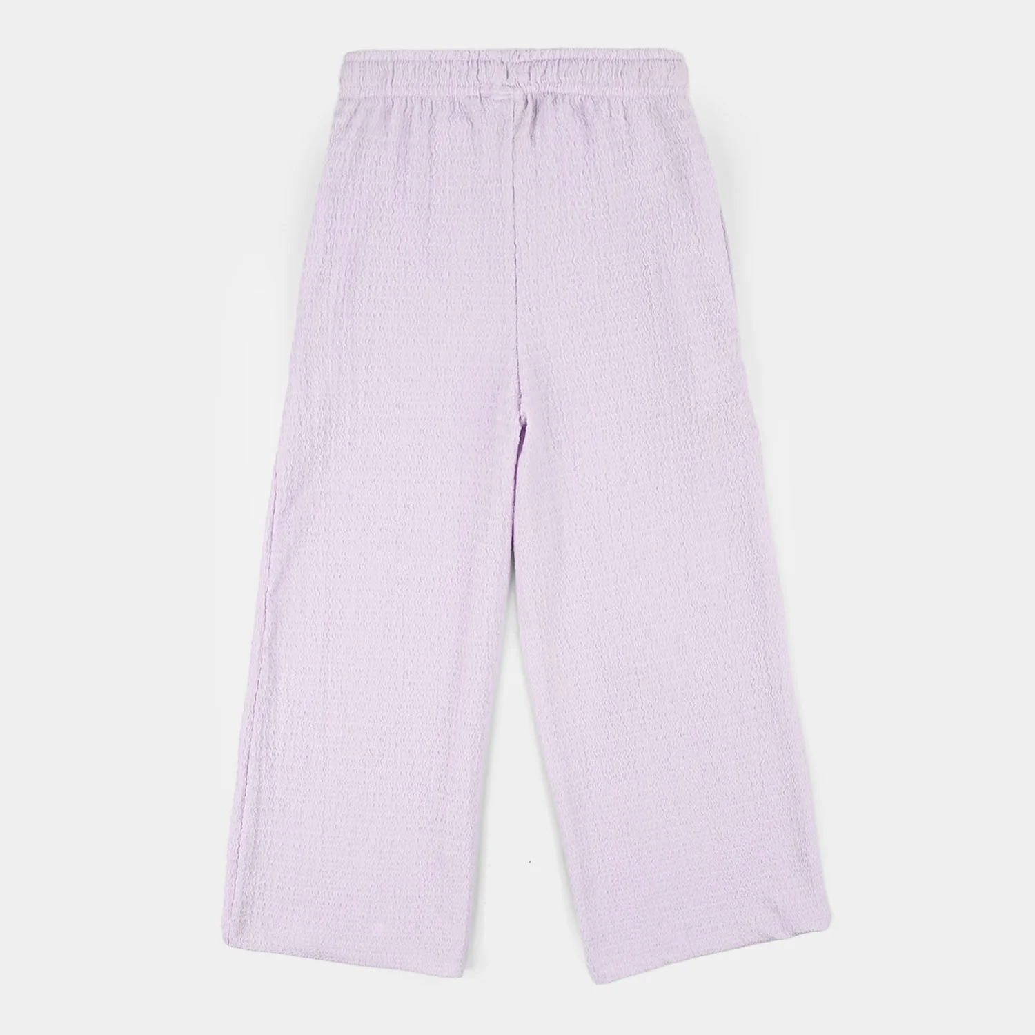 Girls Poly Crinkle Jersey Pajamas (Lilac Texture) - Purple - Image 3