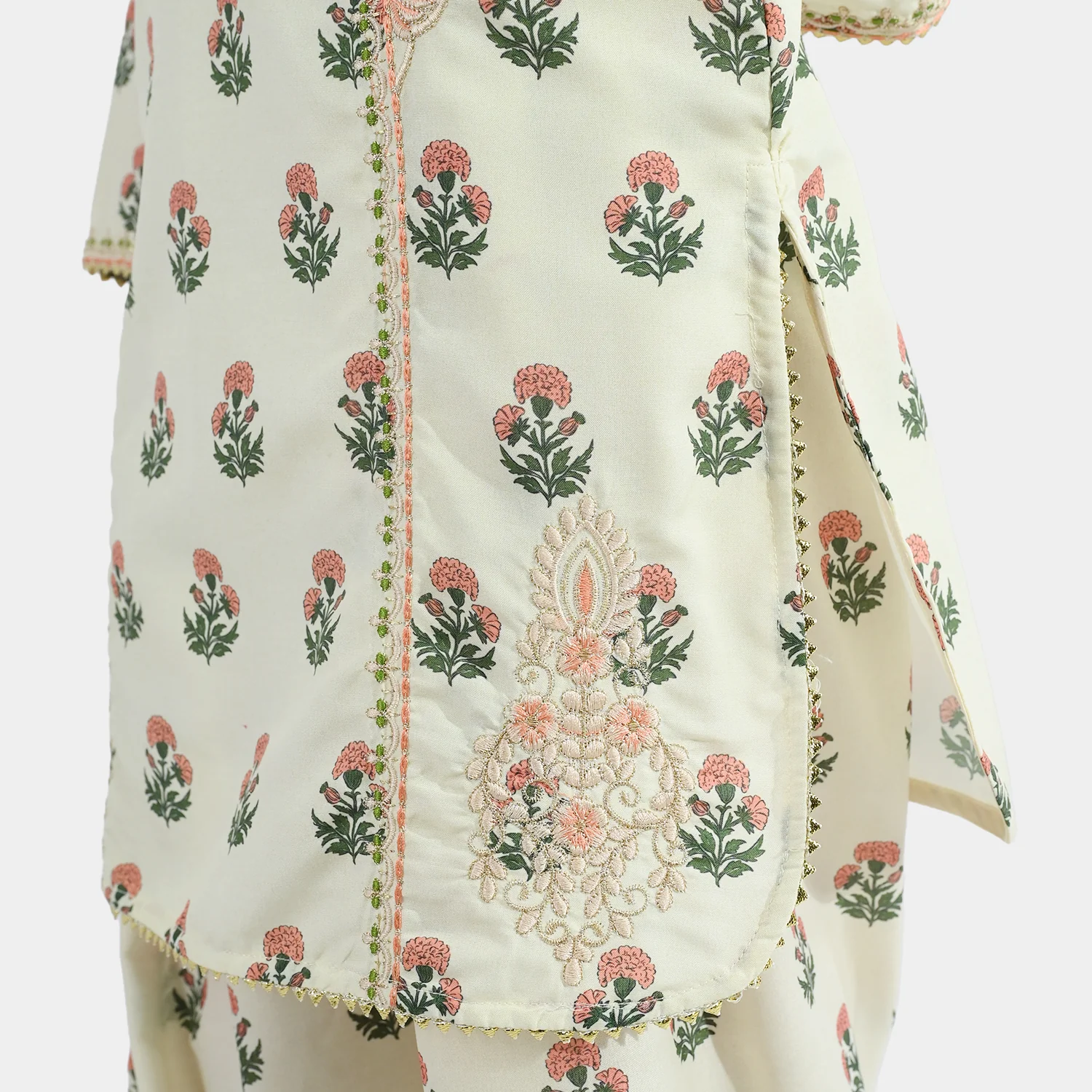 Girls Poly Lawn 2Pcs Suit Bird - Image 3