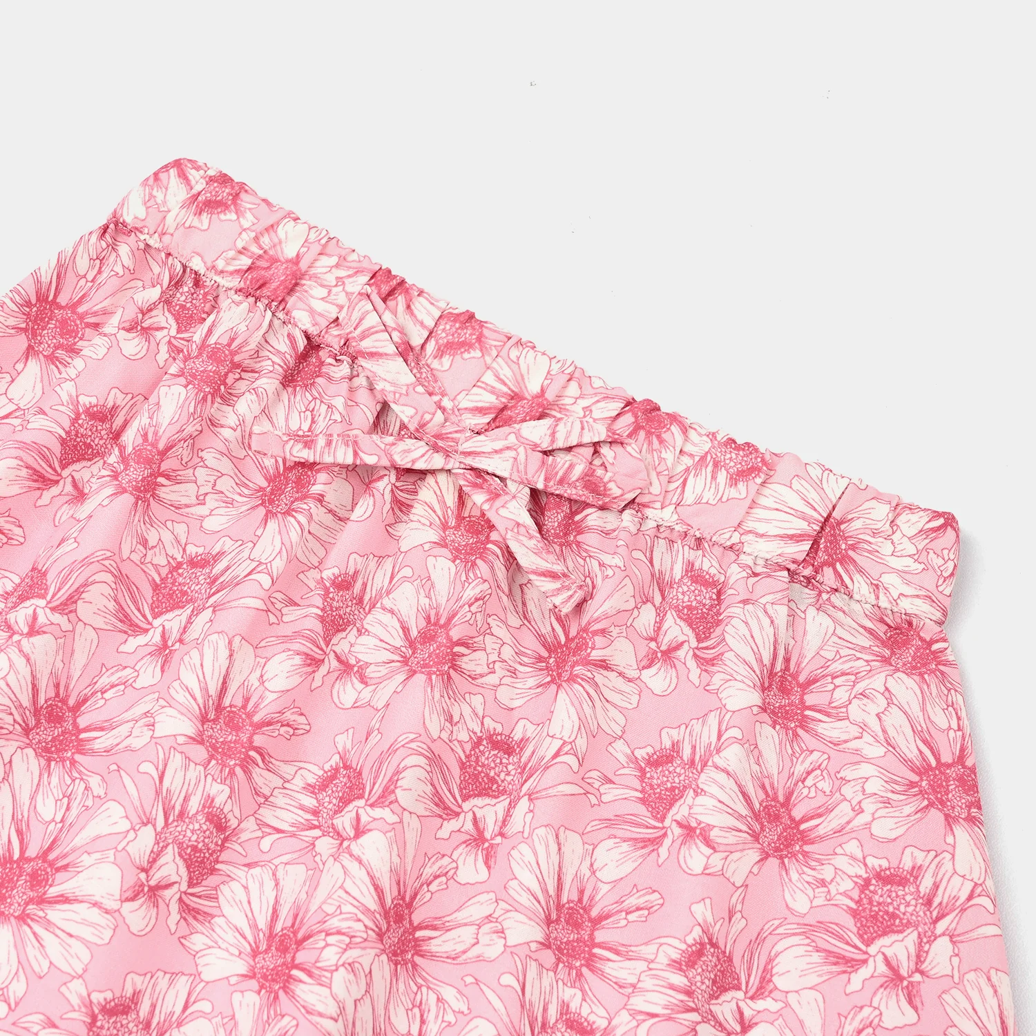Girls Poly Lawn Short Skirt Flamingo-Pink - Image 2