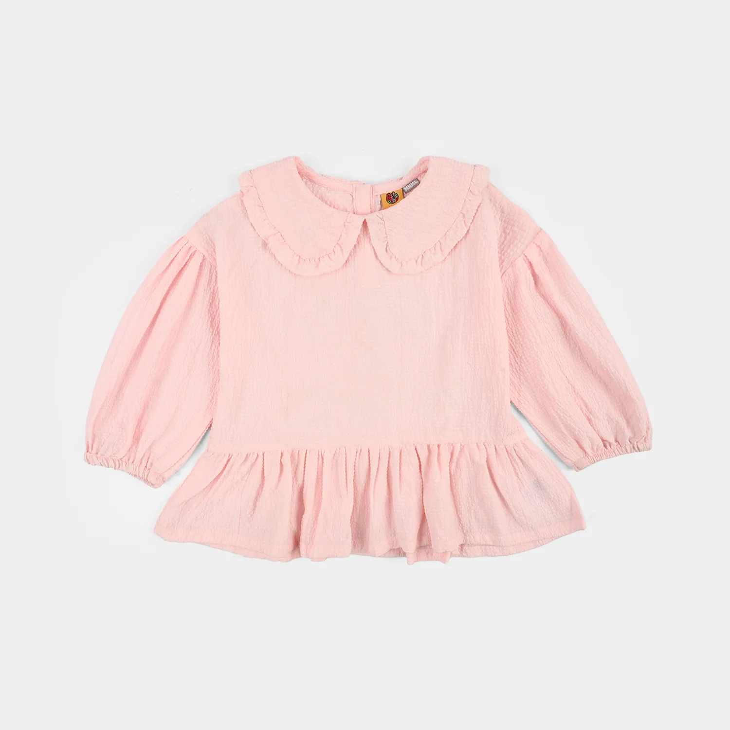 Girls Polyester Casual Top Sea Shell -Baby Pink