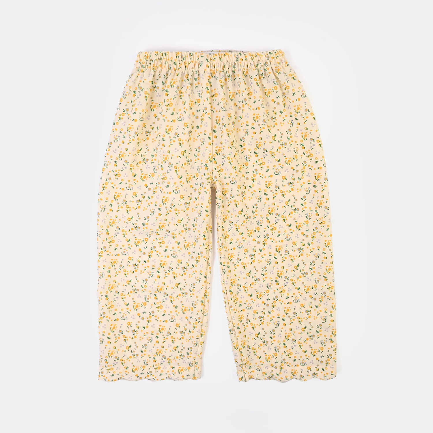 Girls Polyester Co-Ord Set Mustard-Multi - Image 4
