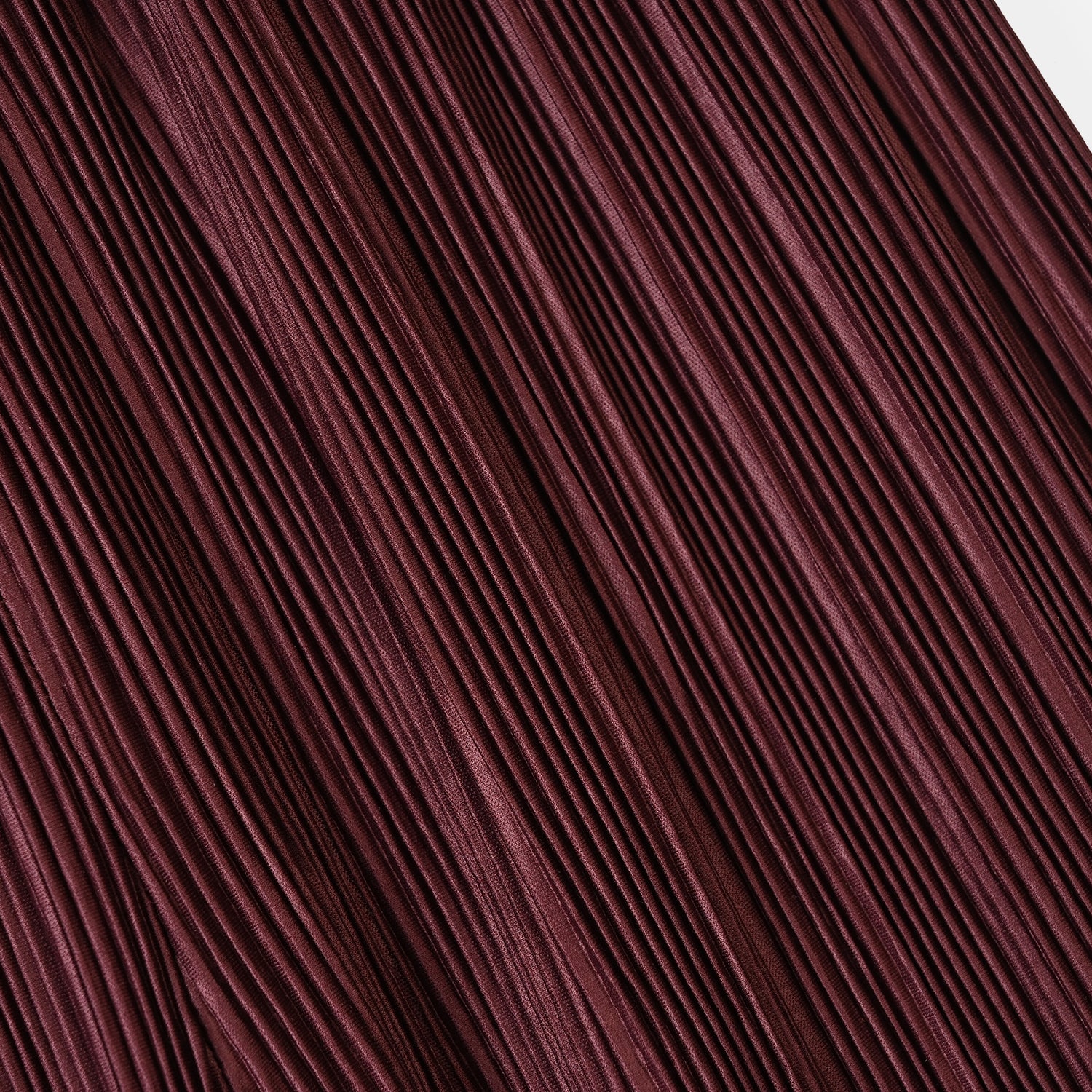 Girls Polyester Pleated Pant – Maroon - Image 2