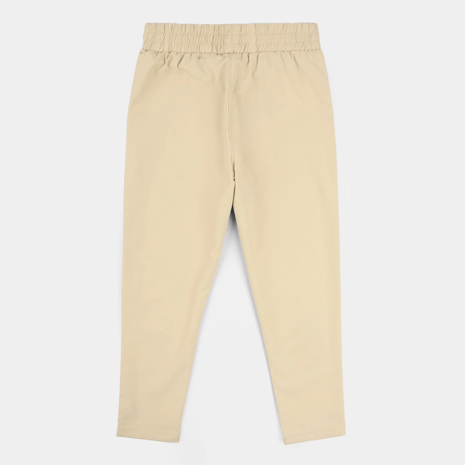 Girls Polyester Skinny Jegging β Beige with Elastic Waist and Pockets - Image 3