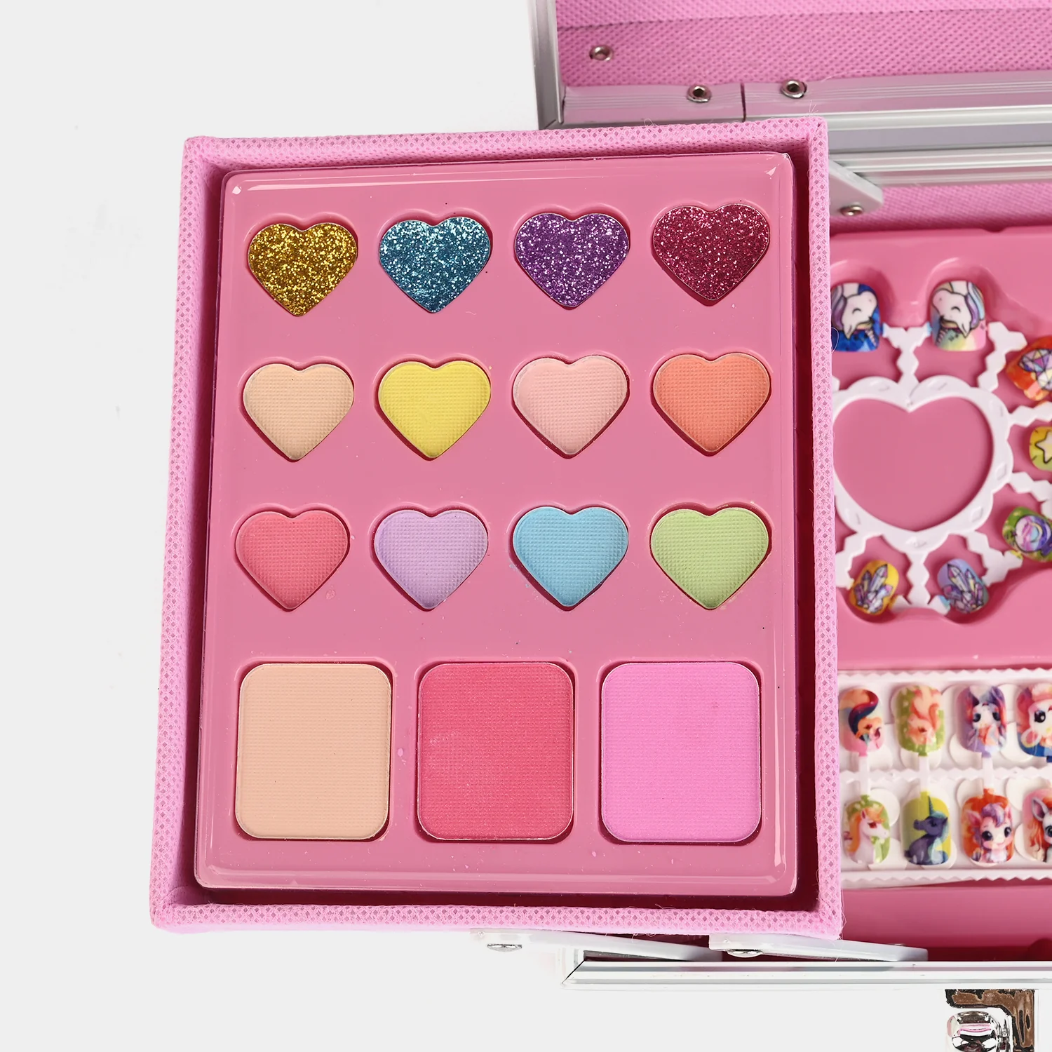 Girls Premium Vanity Case Makeup Set with Mirror - Image 4