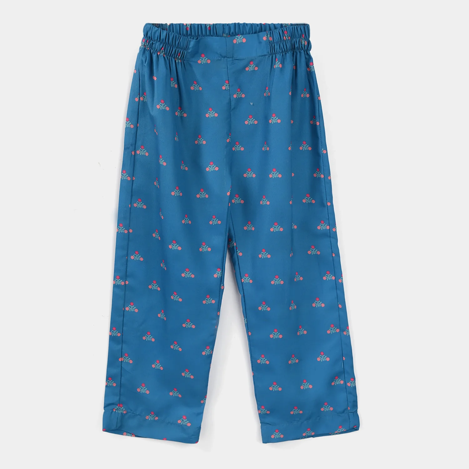 Girls Printed Pants (Mandala) - Blue
