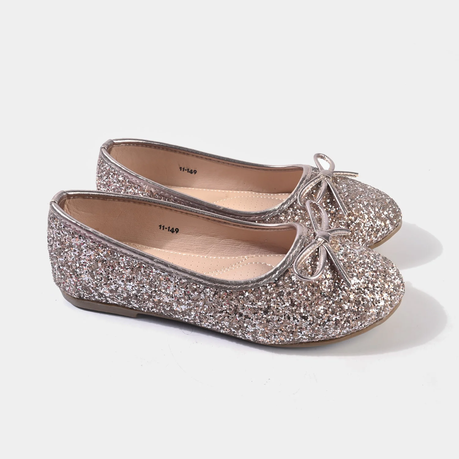 Girls Pumps 11-149-CHAMPAGNE - Image 3