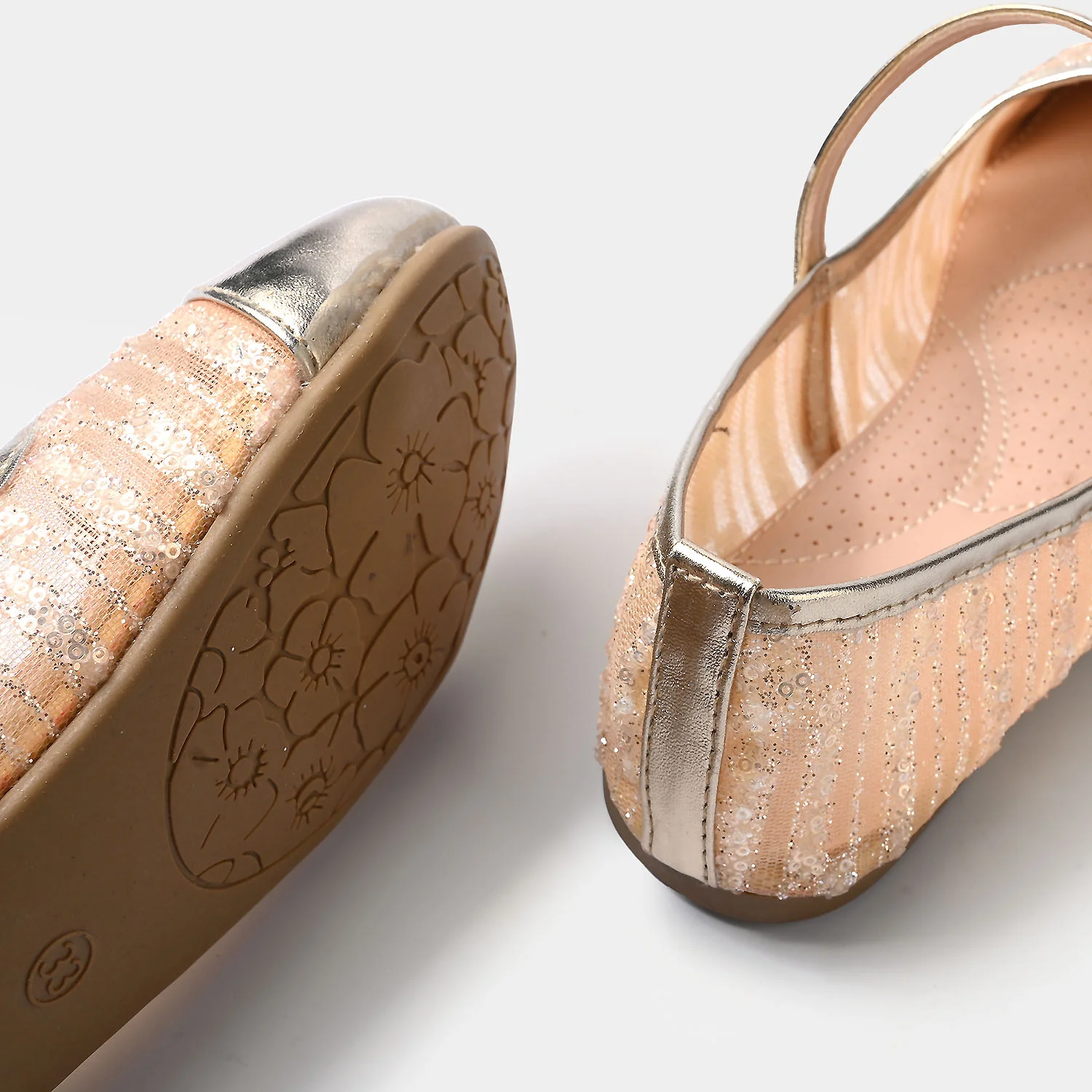 Girls Pumps 11-150-GOLDEN - Image 2