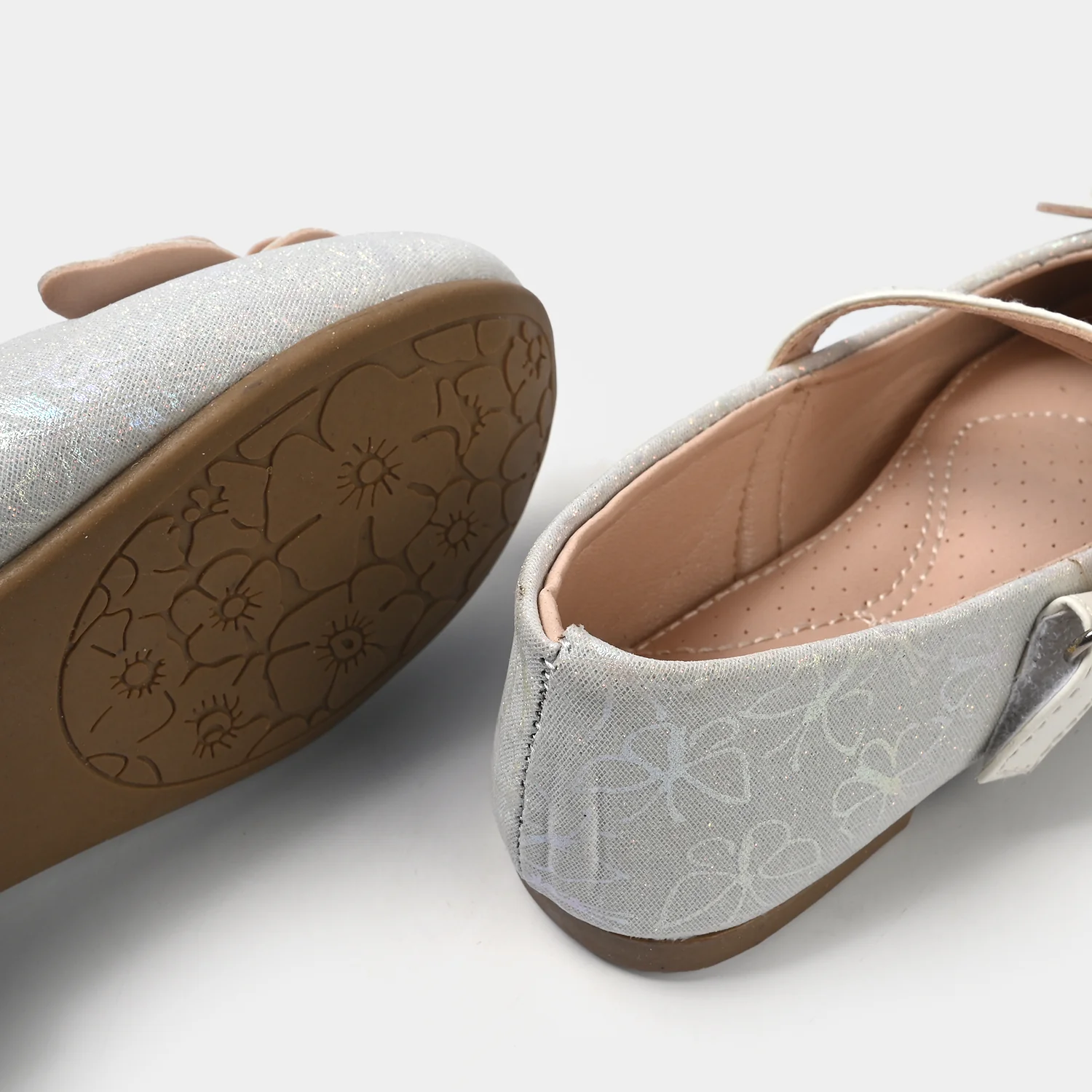 Girls Pumps 11-152-White - Image 2