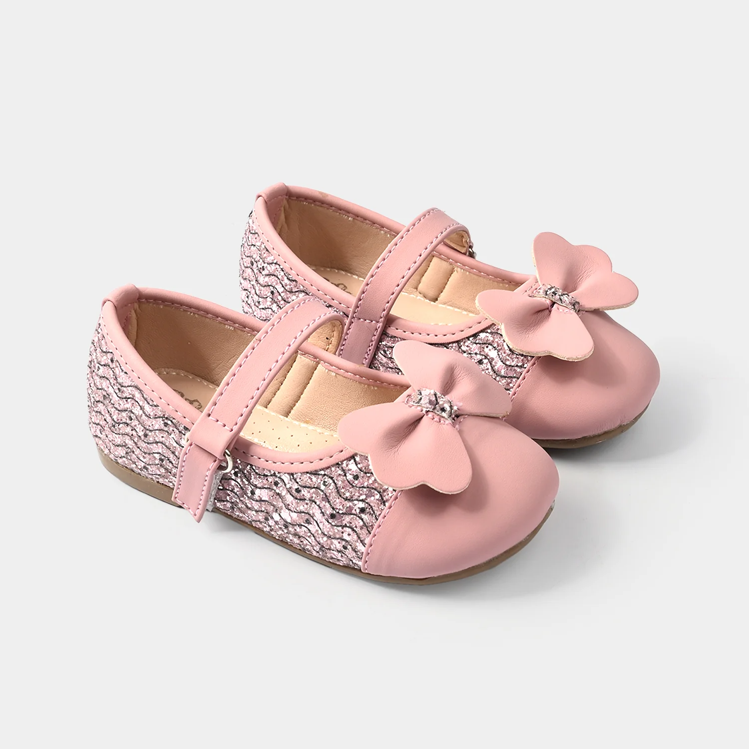 Girls Pumps 11-154-PINK - Image 3