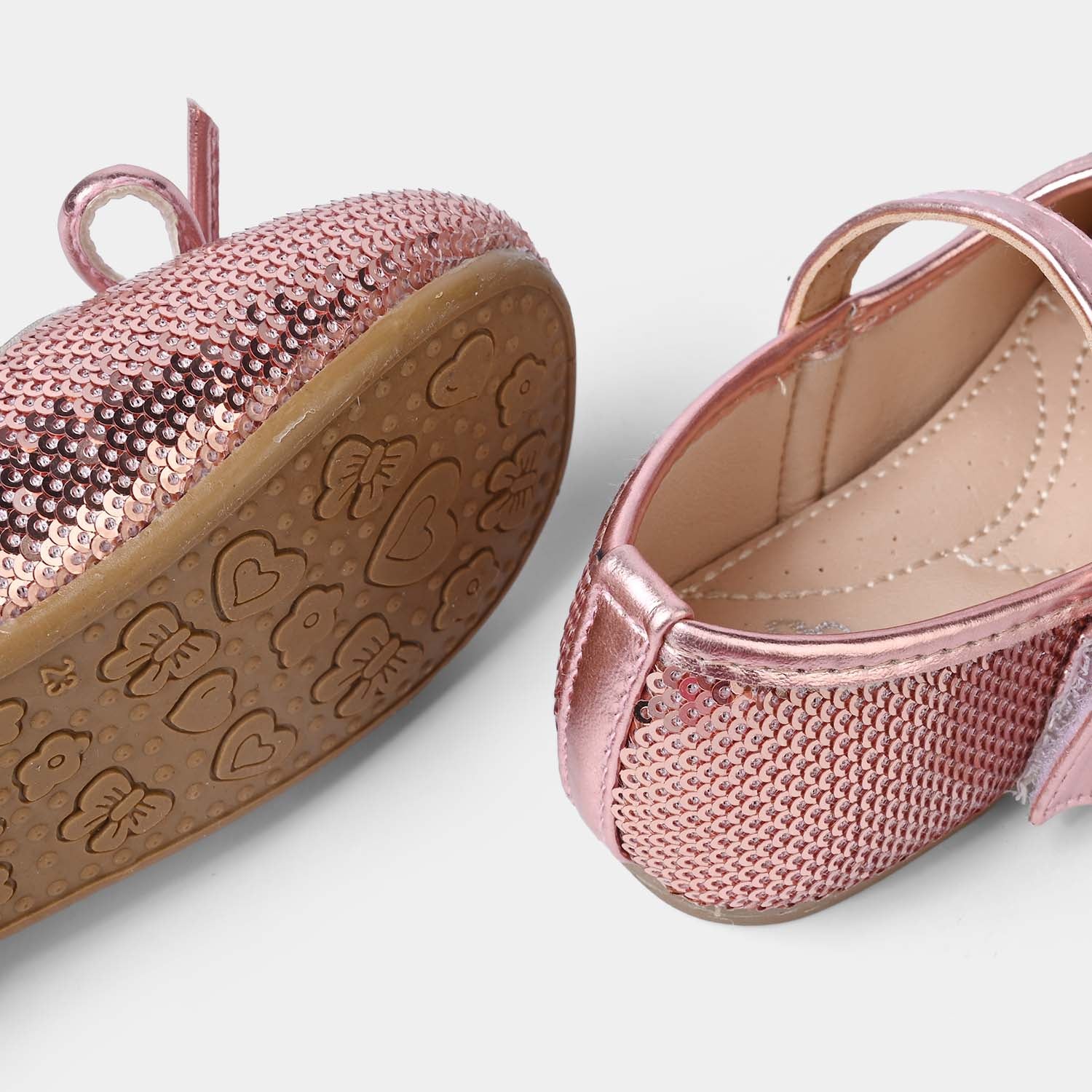 Girls Pumps 11-158-CHAMPAGNE - Image 2