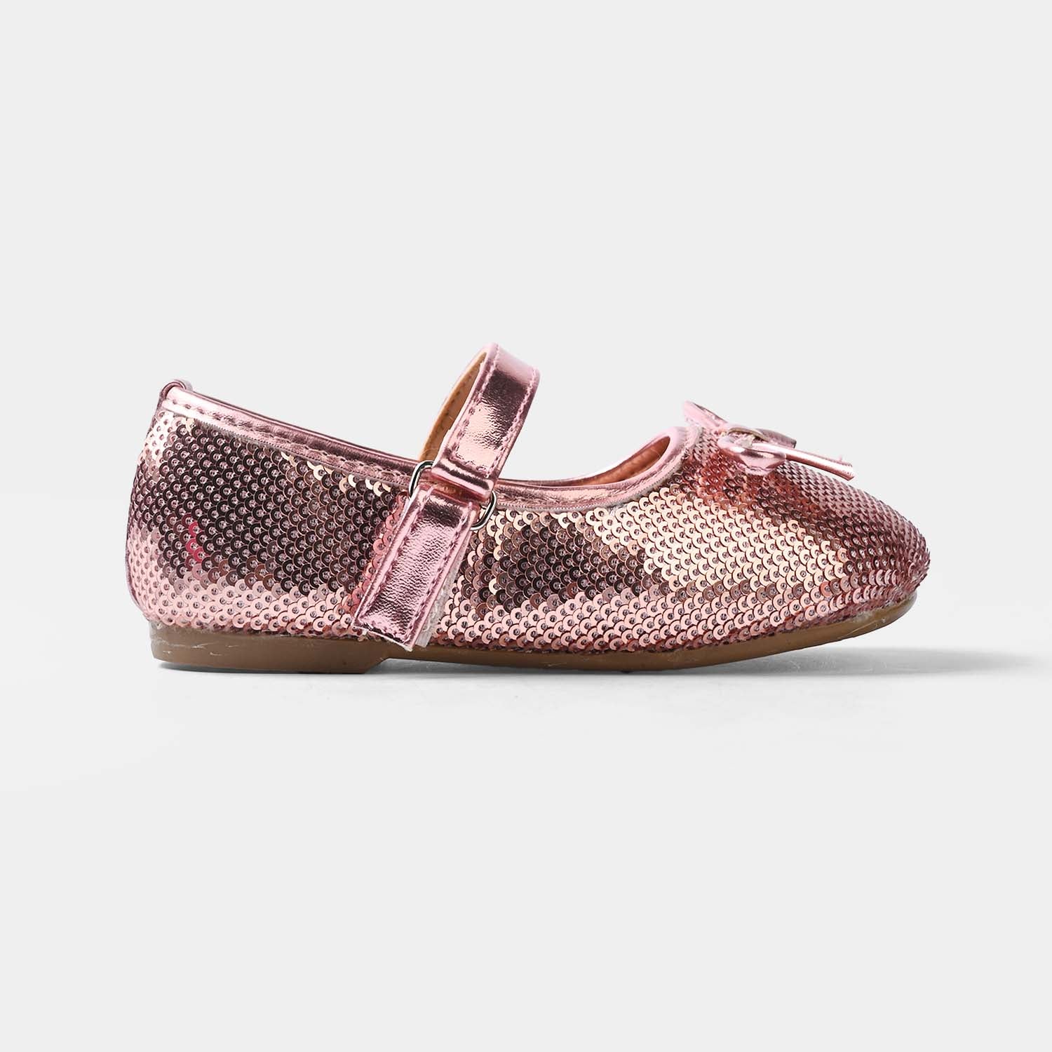 Girls Pumps 11-158-CHAMPAGNE - Image 4