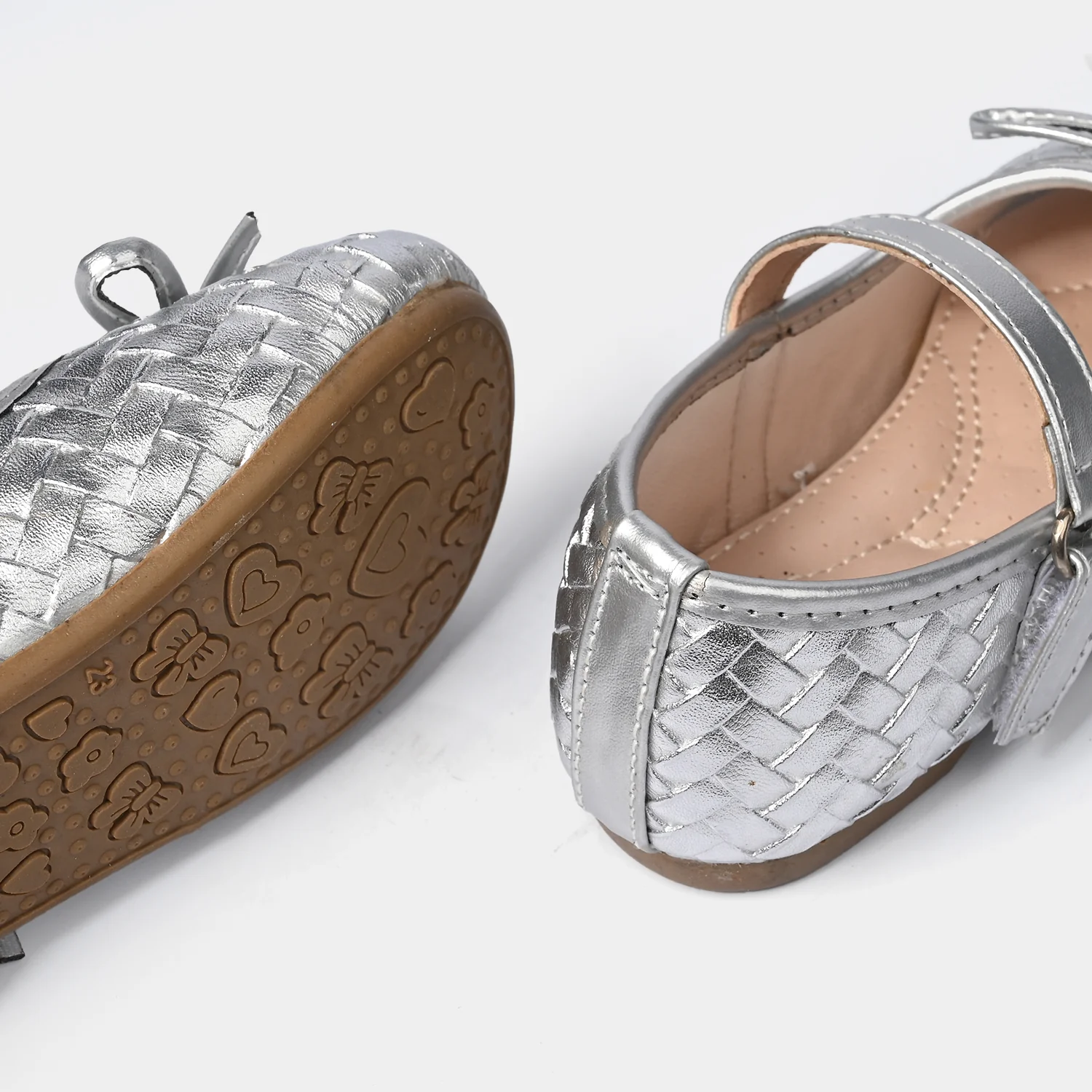 Girls Pumps 11-159-SILVER - Image 2