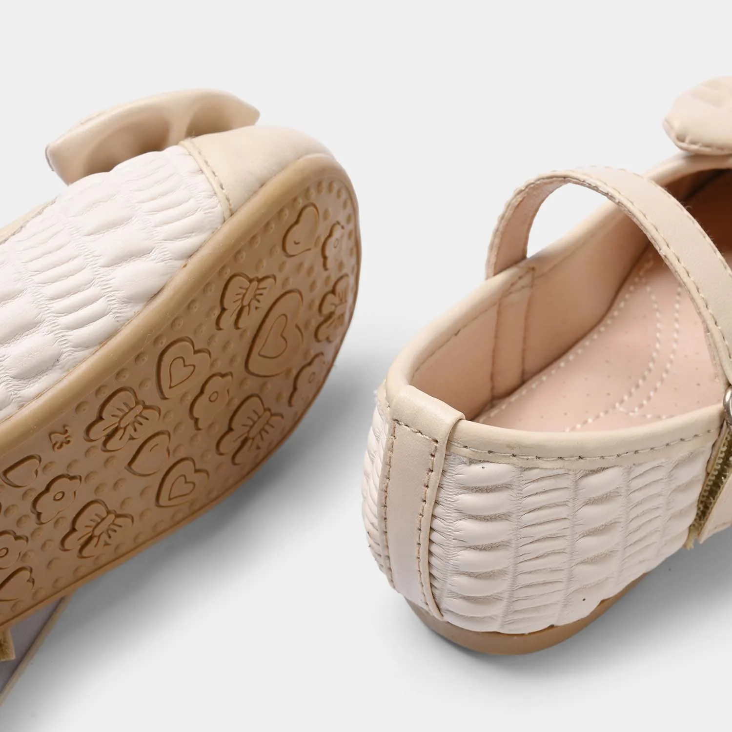 Girls Pumps 11-160-BEIGE - Image 2
