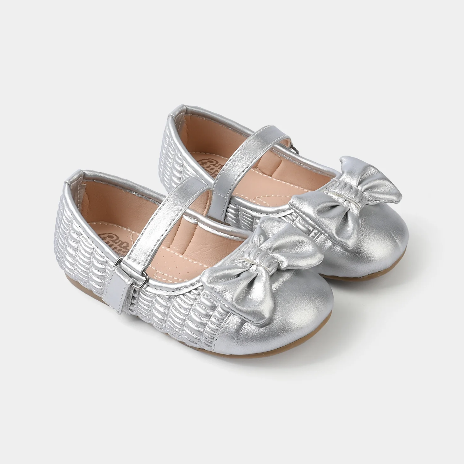 Girls Pumps 11-160-SILVER - Image 3