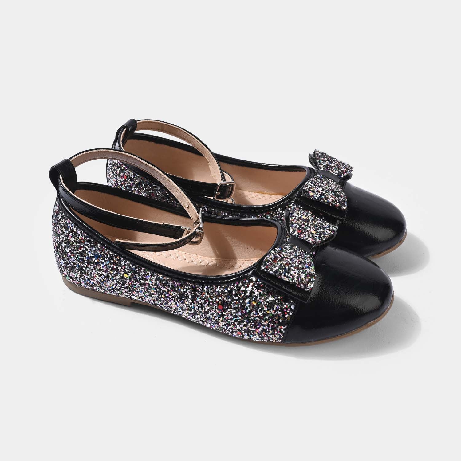 Girls Pumps 1347-BLACK - Image 4