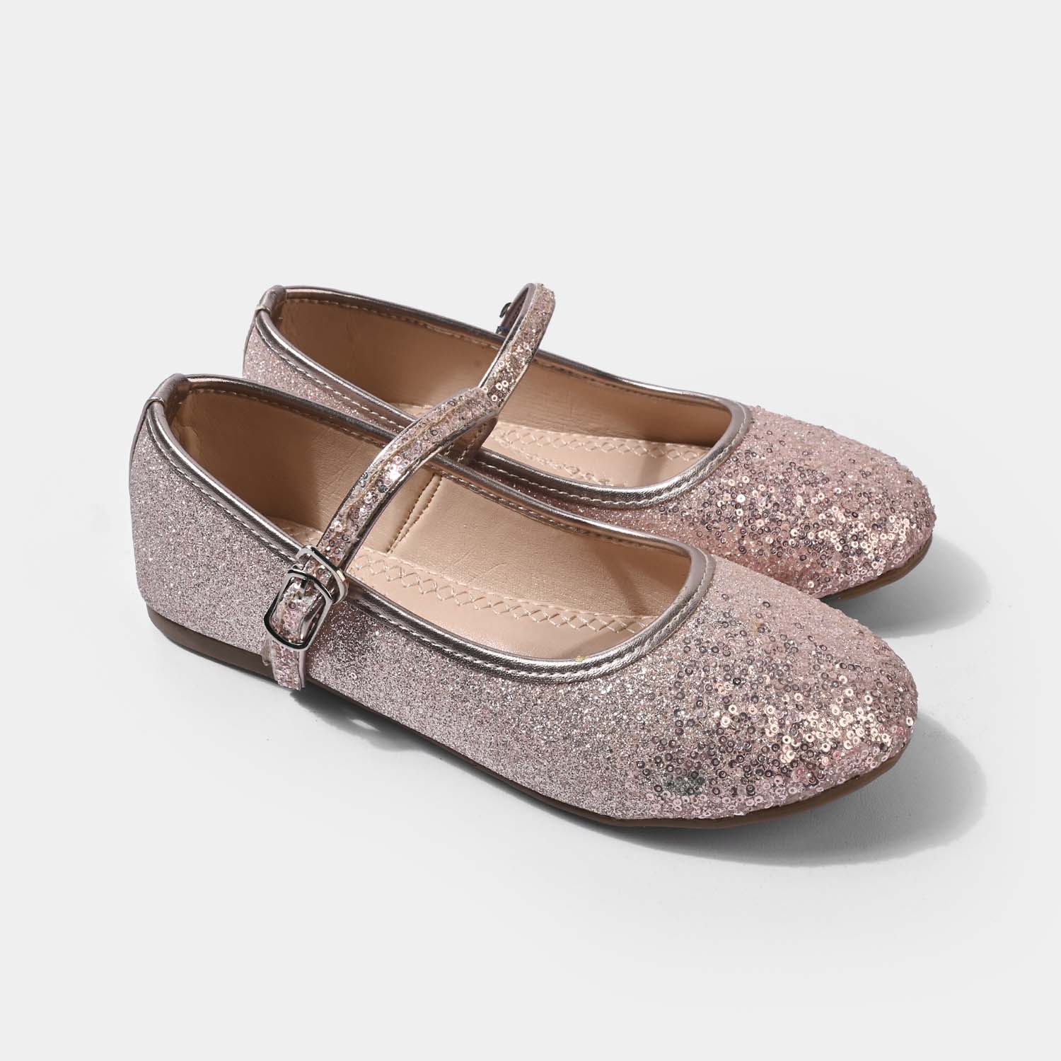 Girls Pumps 1348-CHAMPAGNE - Image 4