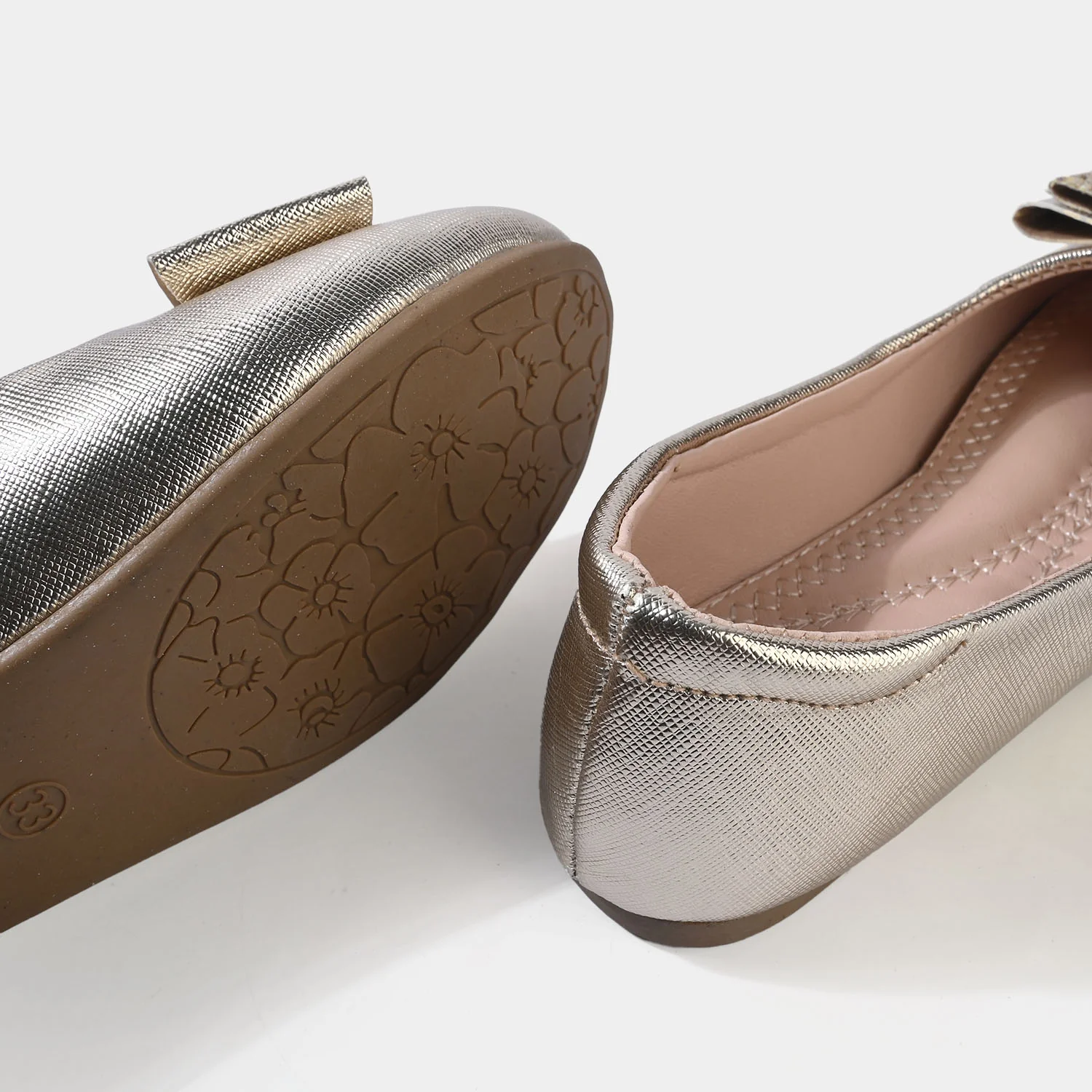 Girls Pumps 1359-Golden - Image 2