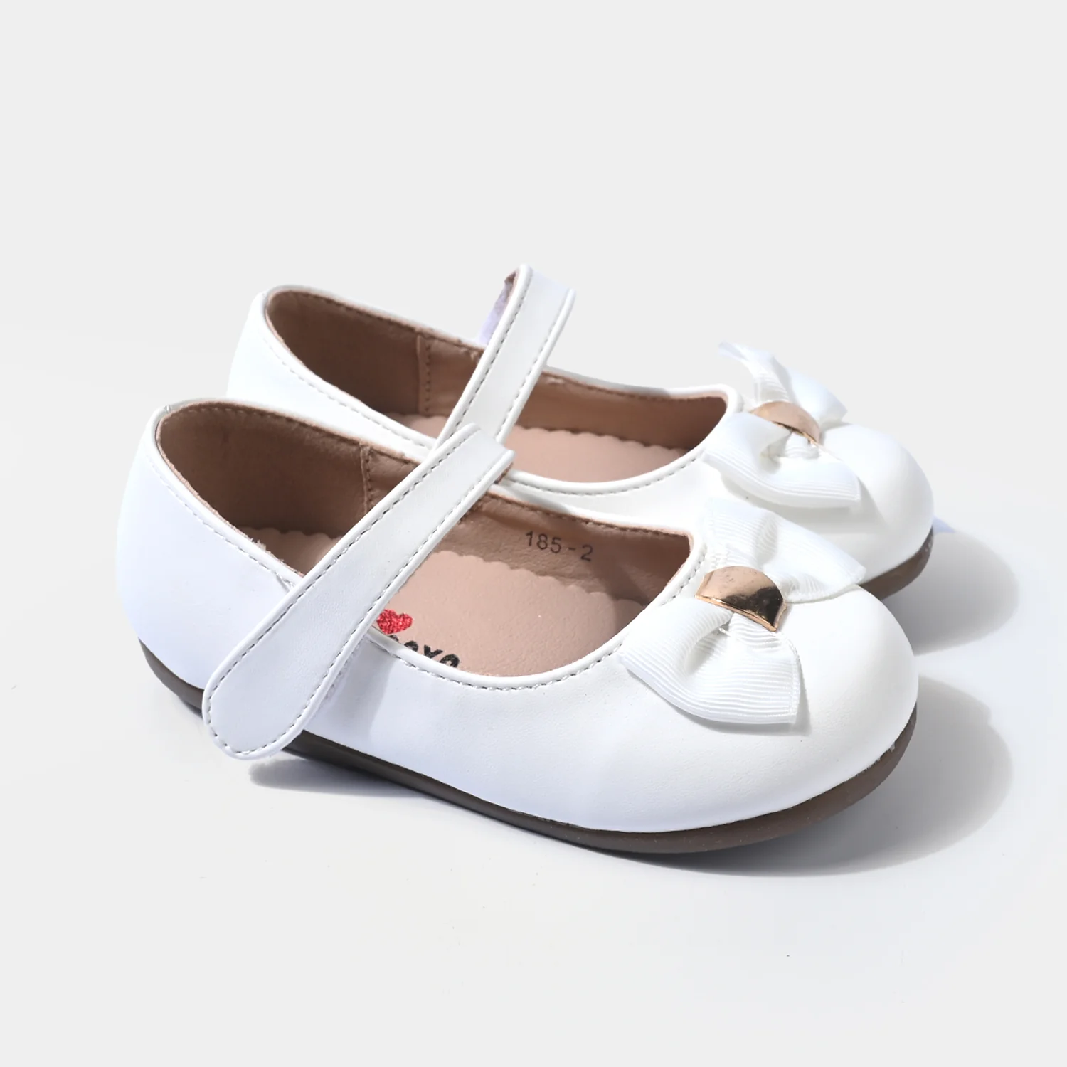 Girls Pumps 185-2-White - Image 3