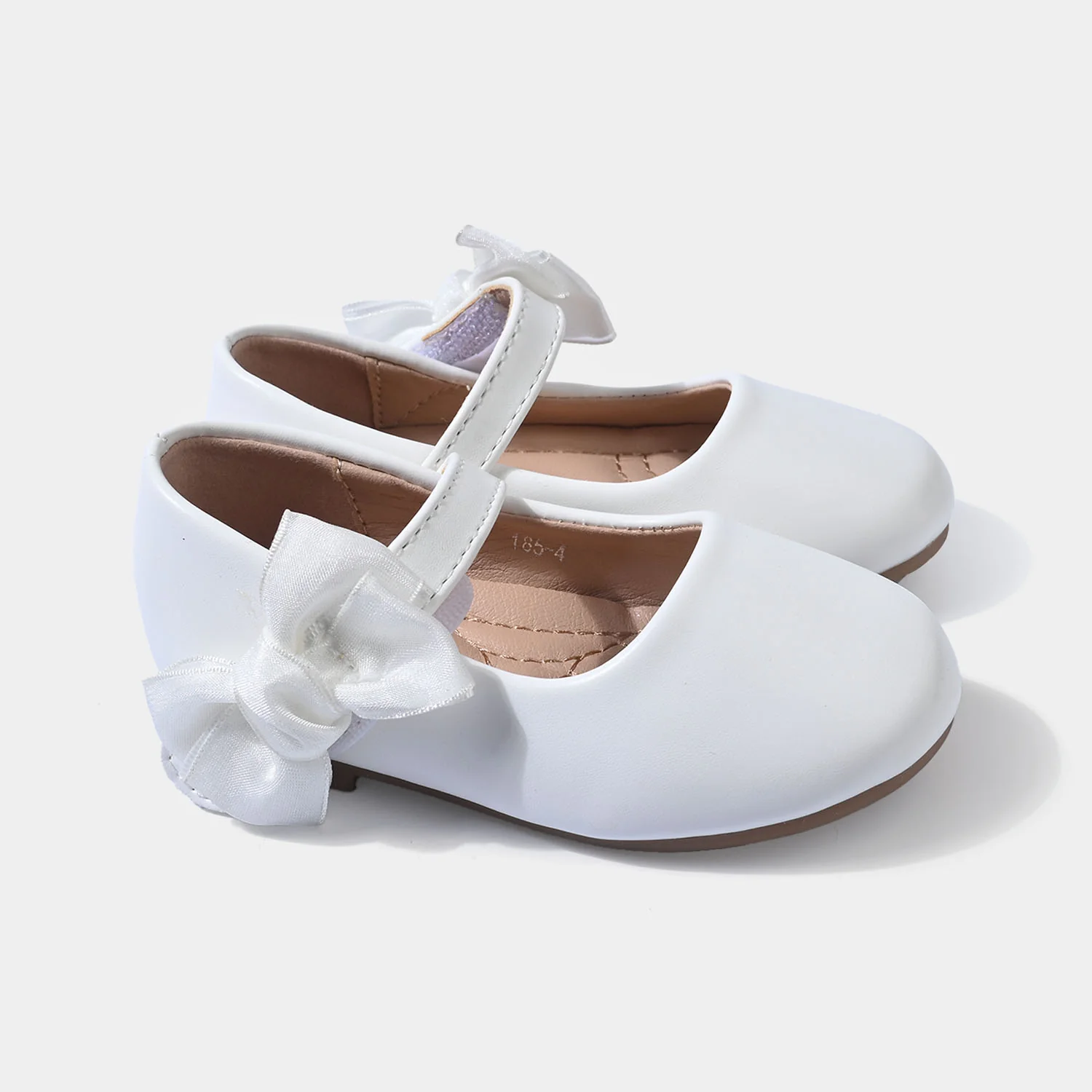Girls Pumps 185-4-White - Image 3