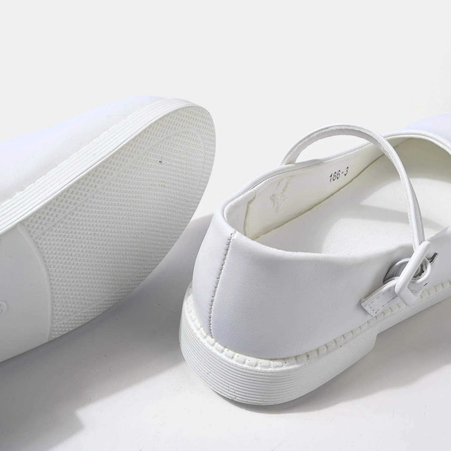 Girls Pumps 186-3-White - Image 2