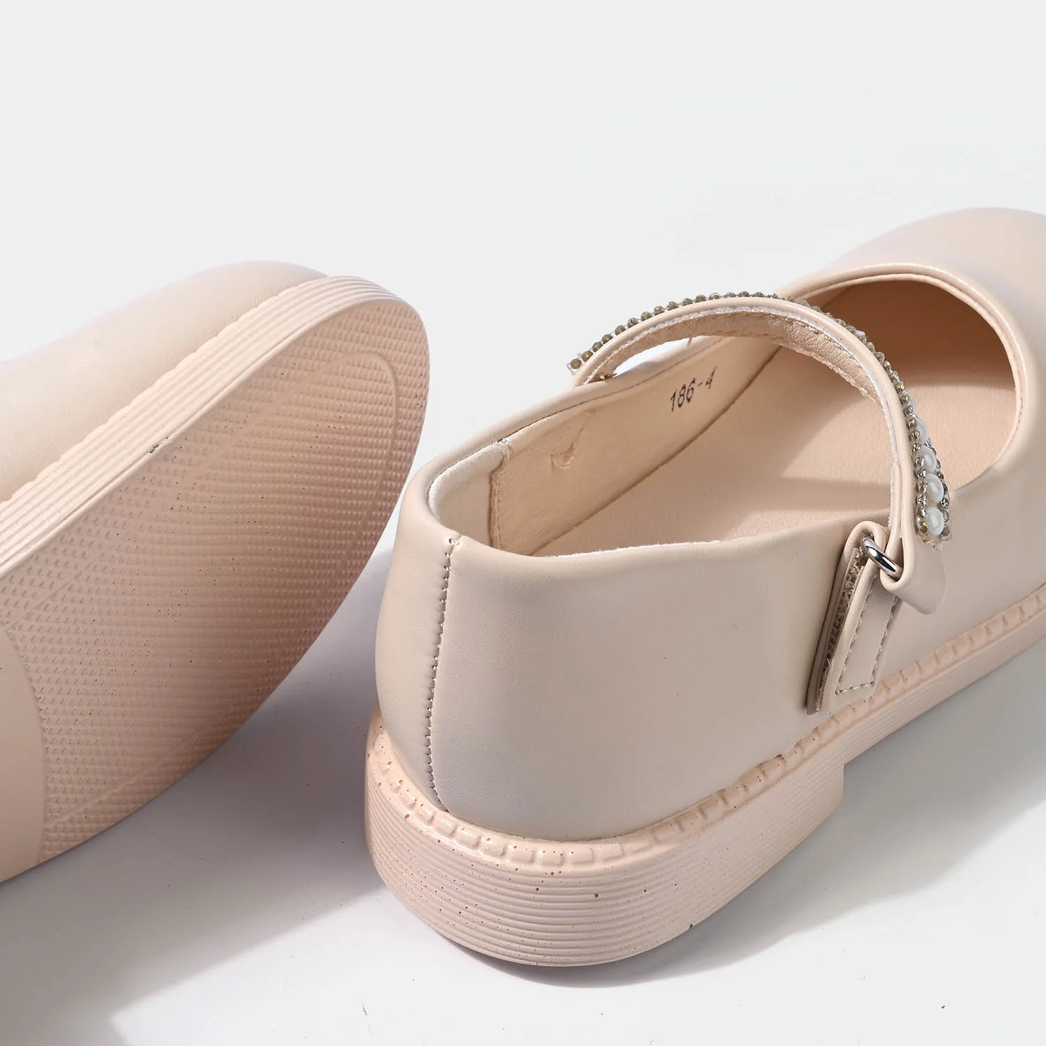 Girls Pumps 186-4-BEIGE - Image 2